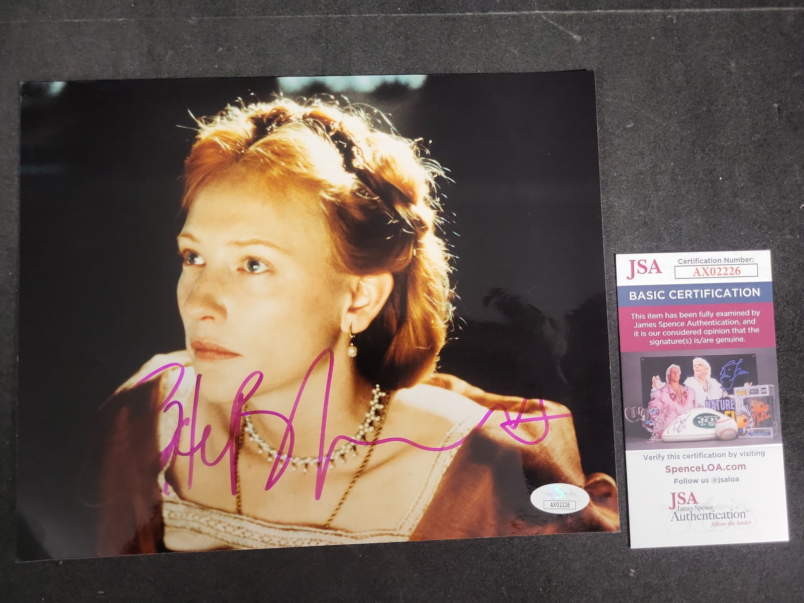 I03420 | Cate Blanchett Autographed Photograph as Queen Elizabeth I with JSA Authentication (1 of 3)