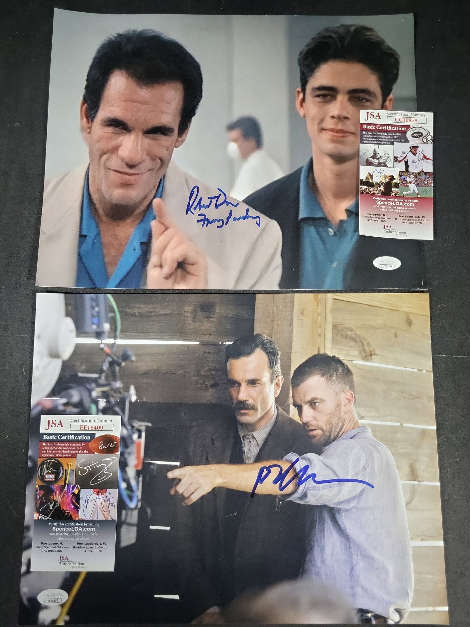 I03413 | Two Autographed Film Photographs Robert Davi Licence to Kill and Paul Thomas Anderson There (1 of 6)