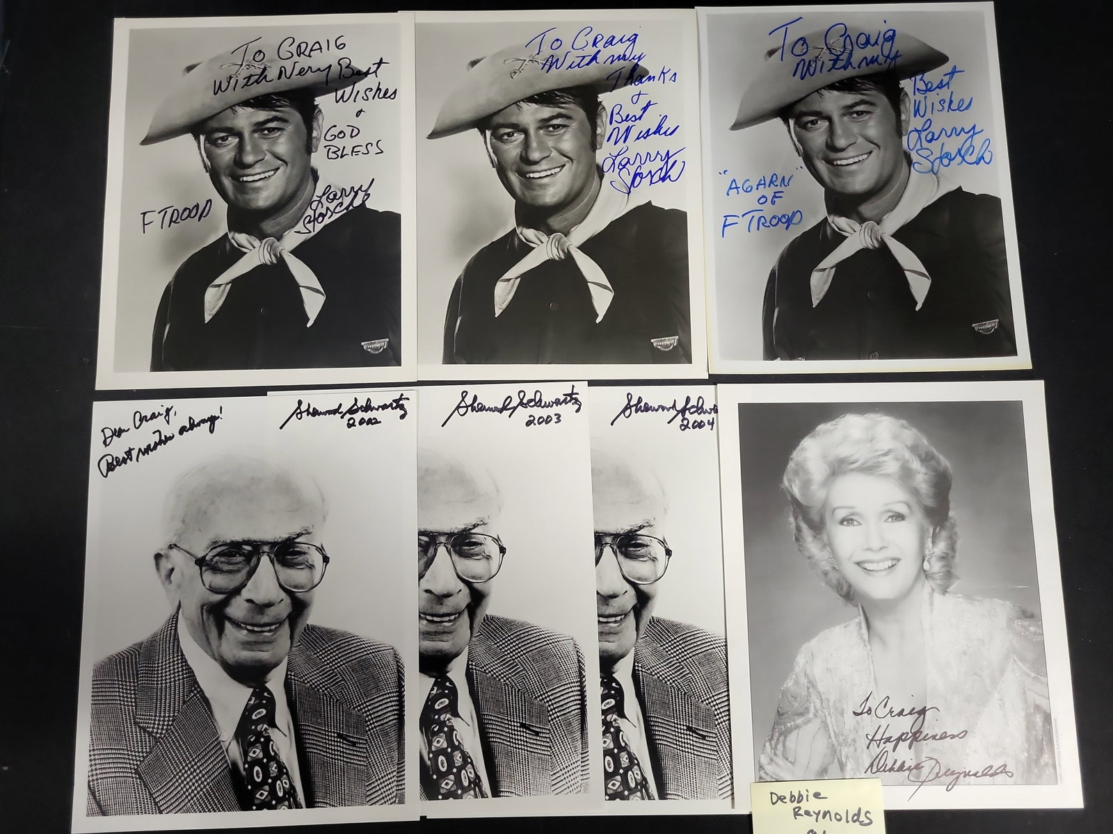 I03390 | A Collection of Seven Autographed Publicity Photographs Featuring Larry Storch, Sherwood (1 of 5)