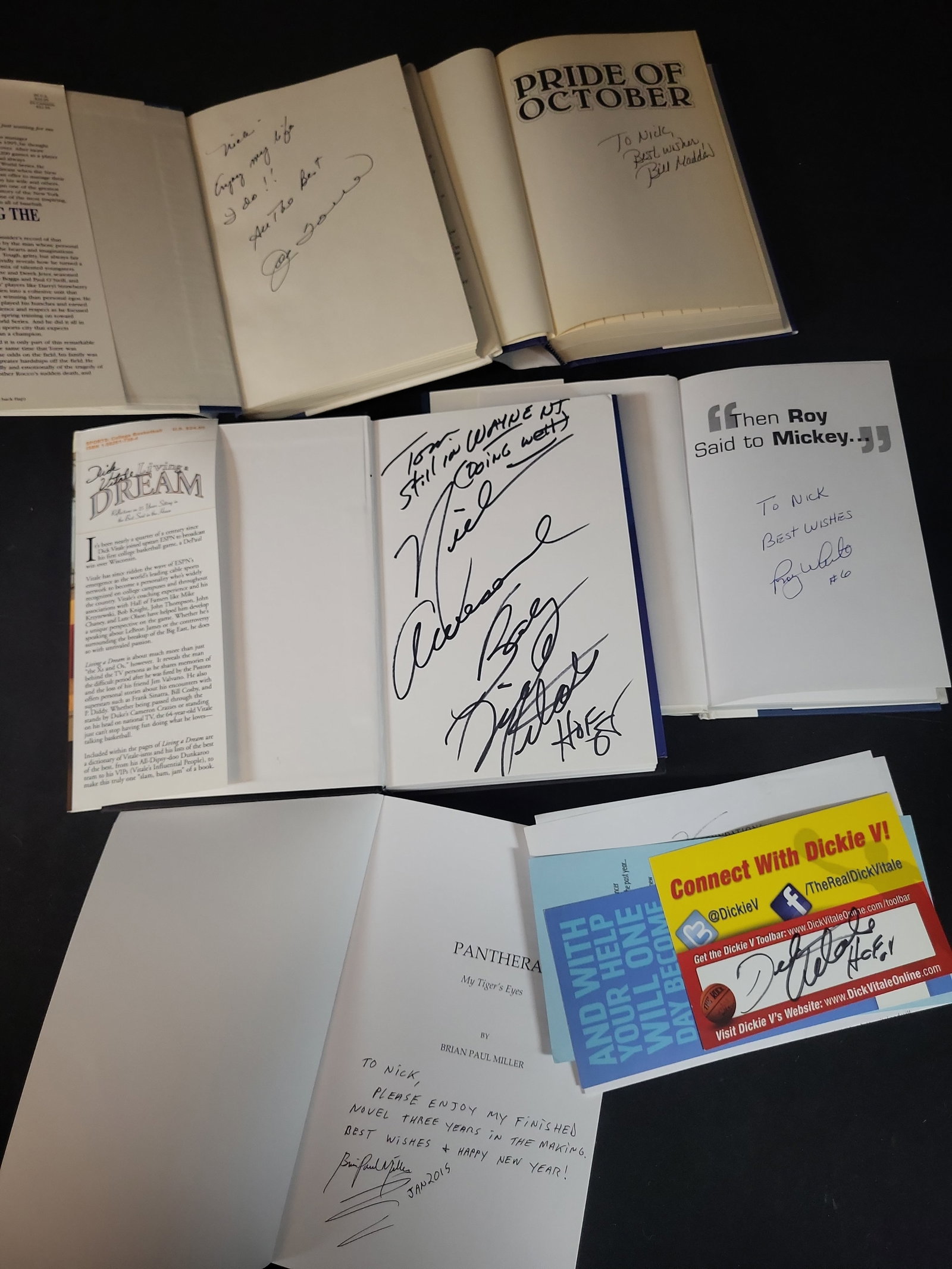 I03060 | A Collection of Autographed Sports Books and Ephemera Including Joe Torre and Dick Vitale (1 of 14)