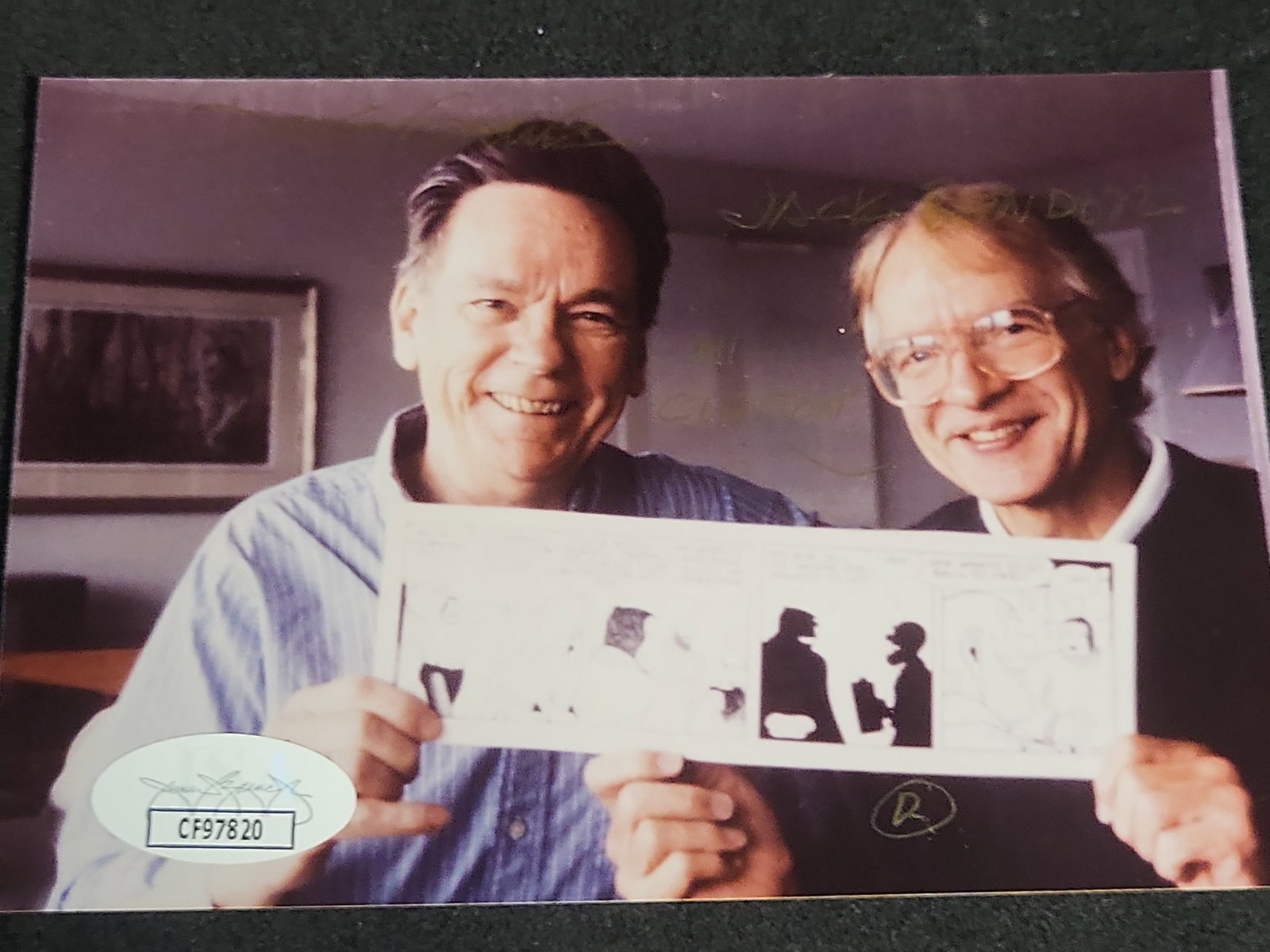 I03435 | Autographed Photograph of Alley Oop Cartoonists Dave Graue and Jack Bender (1 of 3)