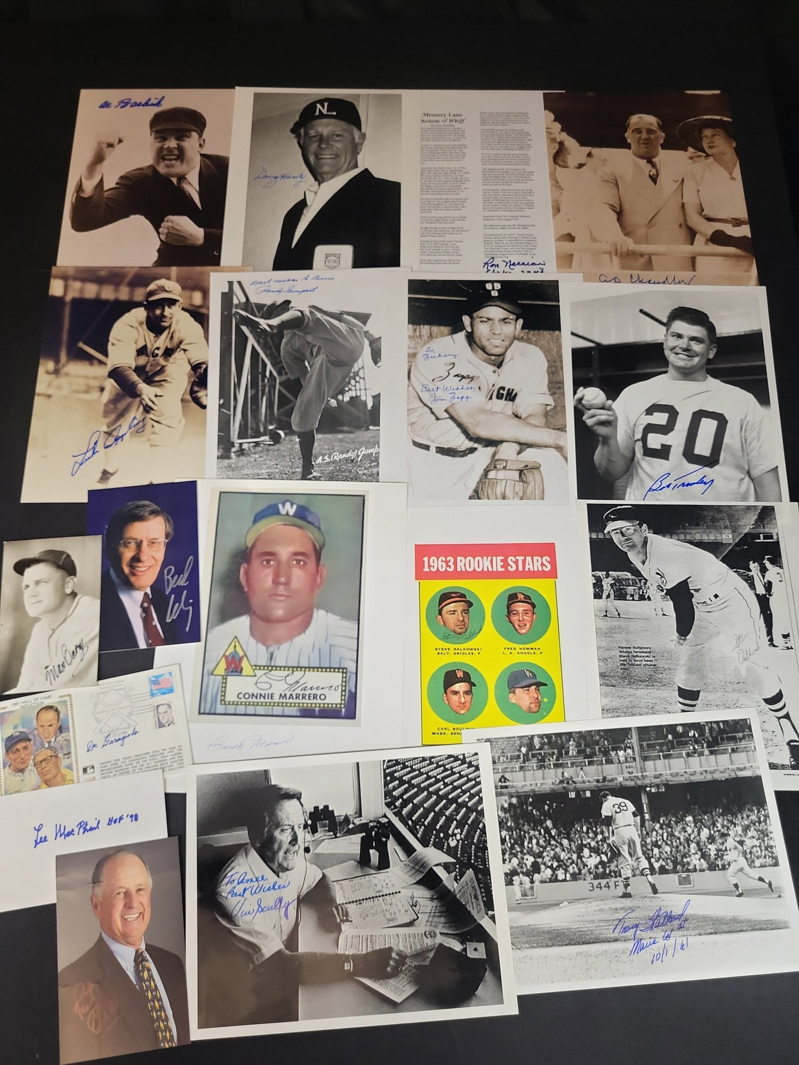 I03025 | An Assortment of Baseball Autographed Photographs and Memorabilia Including Hall of Fame (1 of 16)