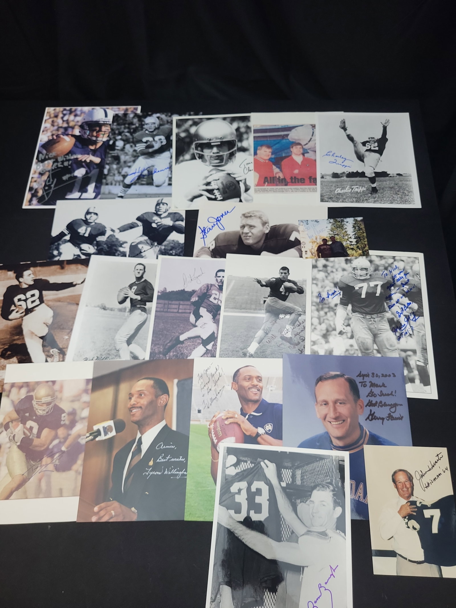 I03006 | A Collection of Autographed Football Legend Photographs and Ephemera Featuring Notre Dame (1 of 9)