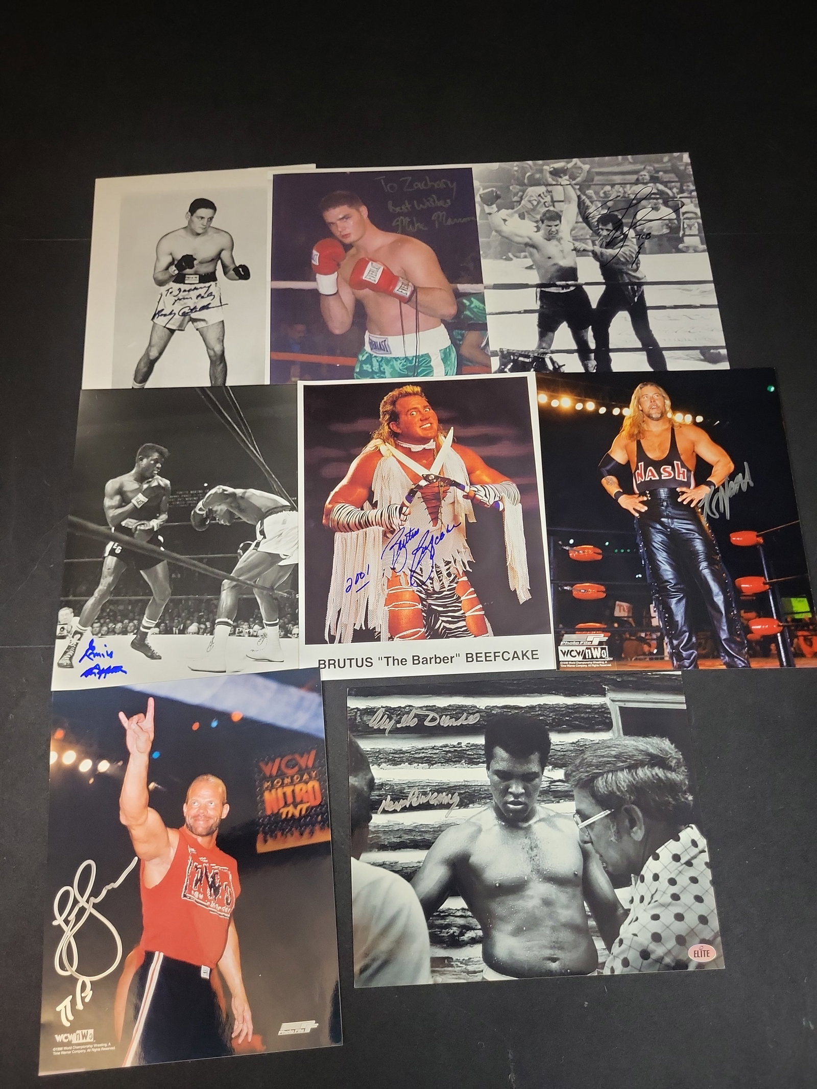 I03017 | A Collection of Eight Autographed Boxing and Professional Wrestling Photographs with (1 of 11)
