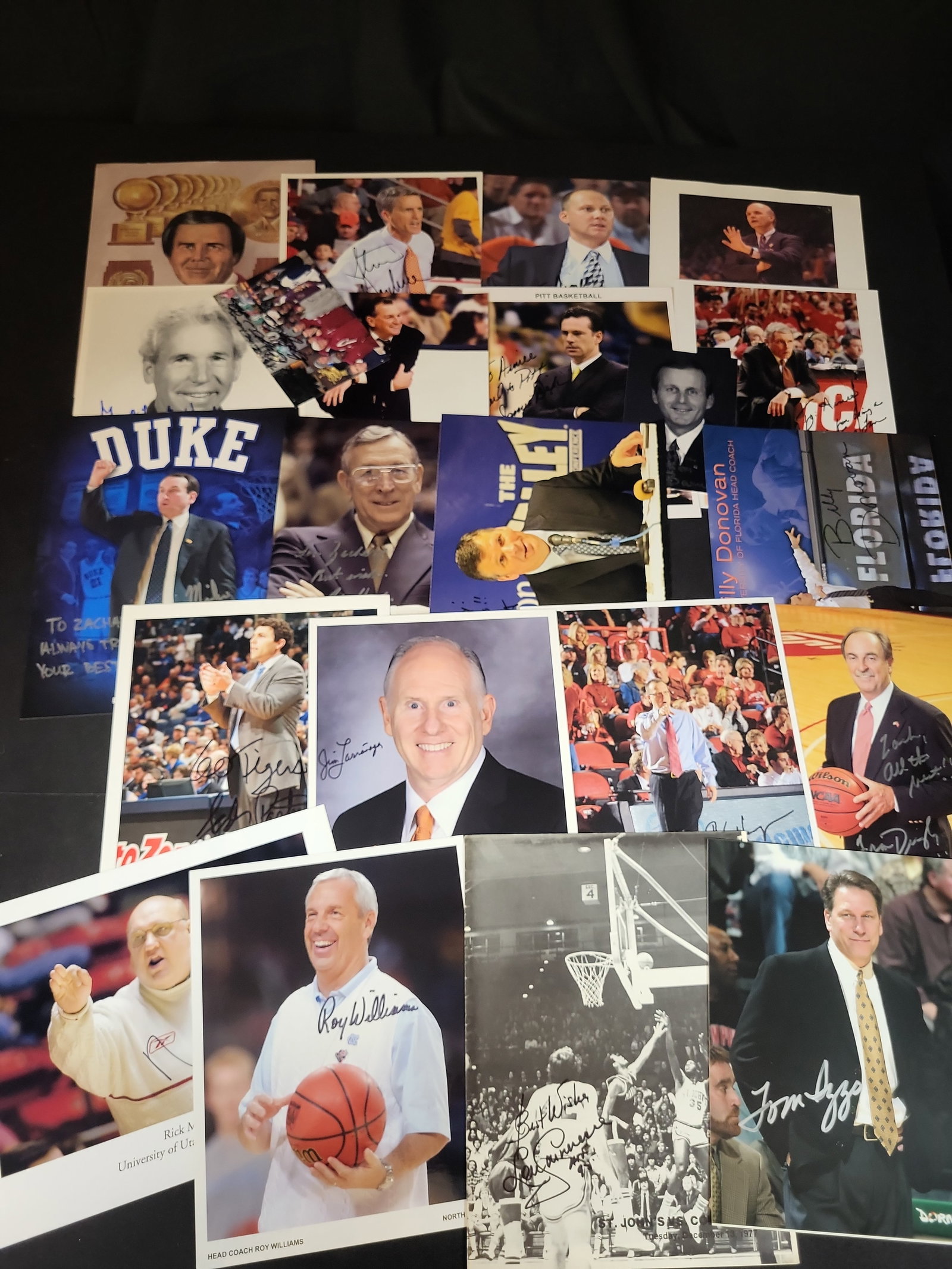 I03034 | A Collection of Autographed NCAA College Basketball Coaching Photographs and Ephemera (1 of 9)