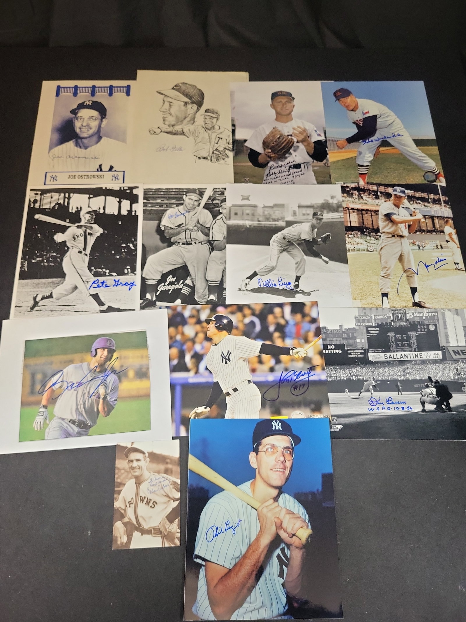 I03023 | A Collection of 13 Signed Baseball Photographs and Prints Including Don Larsen and Phil (1 of 8)