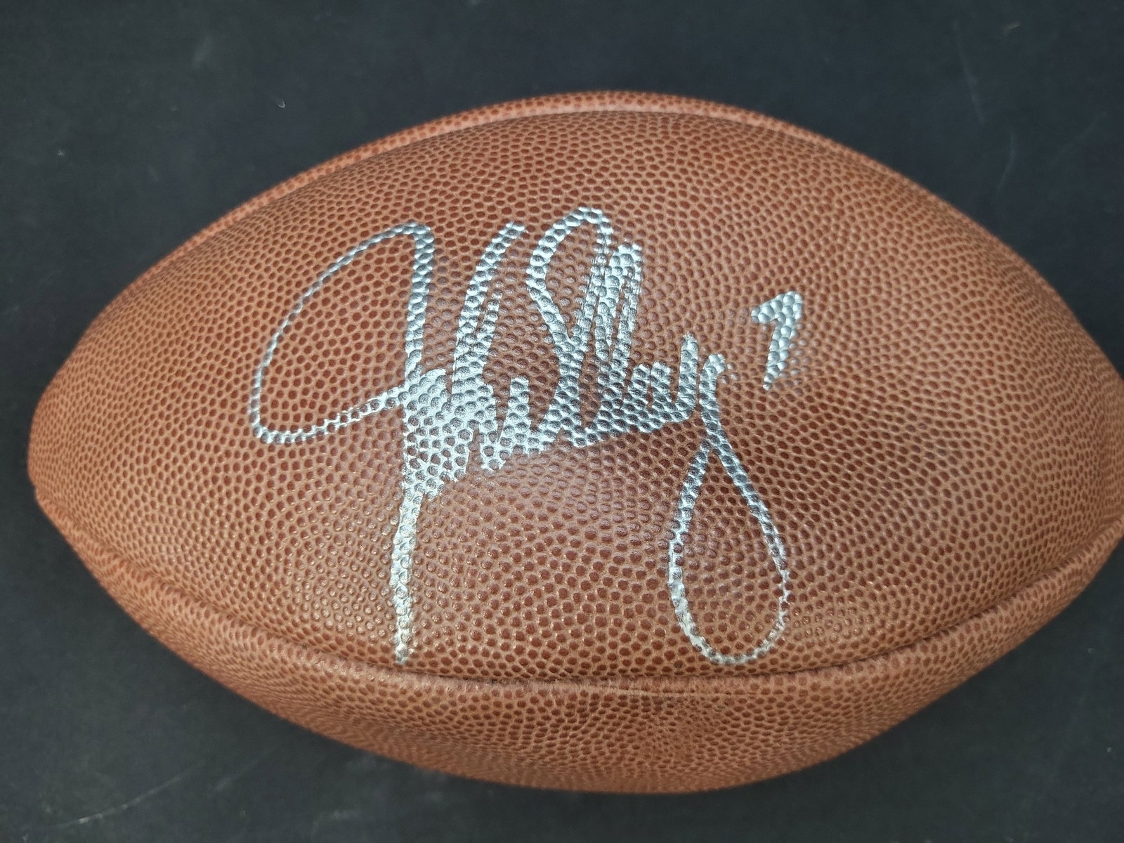 I03104 | John Elway Autographed Wilson Official NFL Pro Pattern Football with JSA Authentication: BID PER WHAT YOU SEE IN THE PHOTO, NOT THE AI GENERATED TITLES AND DESCRIPTIONS! John Elway Autographed Wilson Official NFL Pro Pattern Football with JSA Authentication This is a Wilson official NFL P
