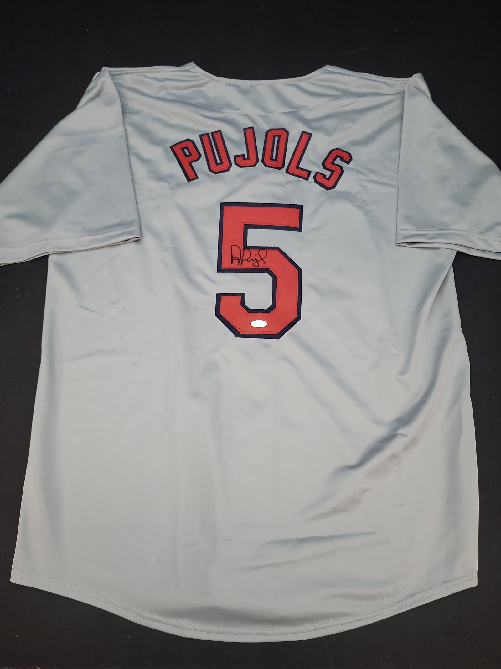 I03850 | Albert Pujols Signed St. Louis Cardinals Road Replica Jersey with Steiner Sports (1 of 5)