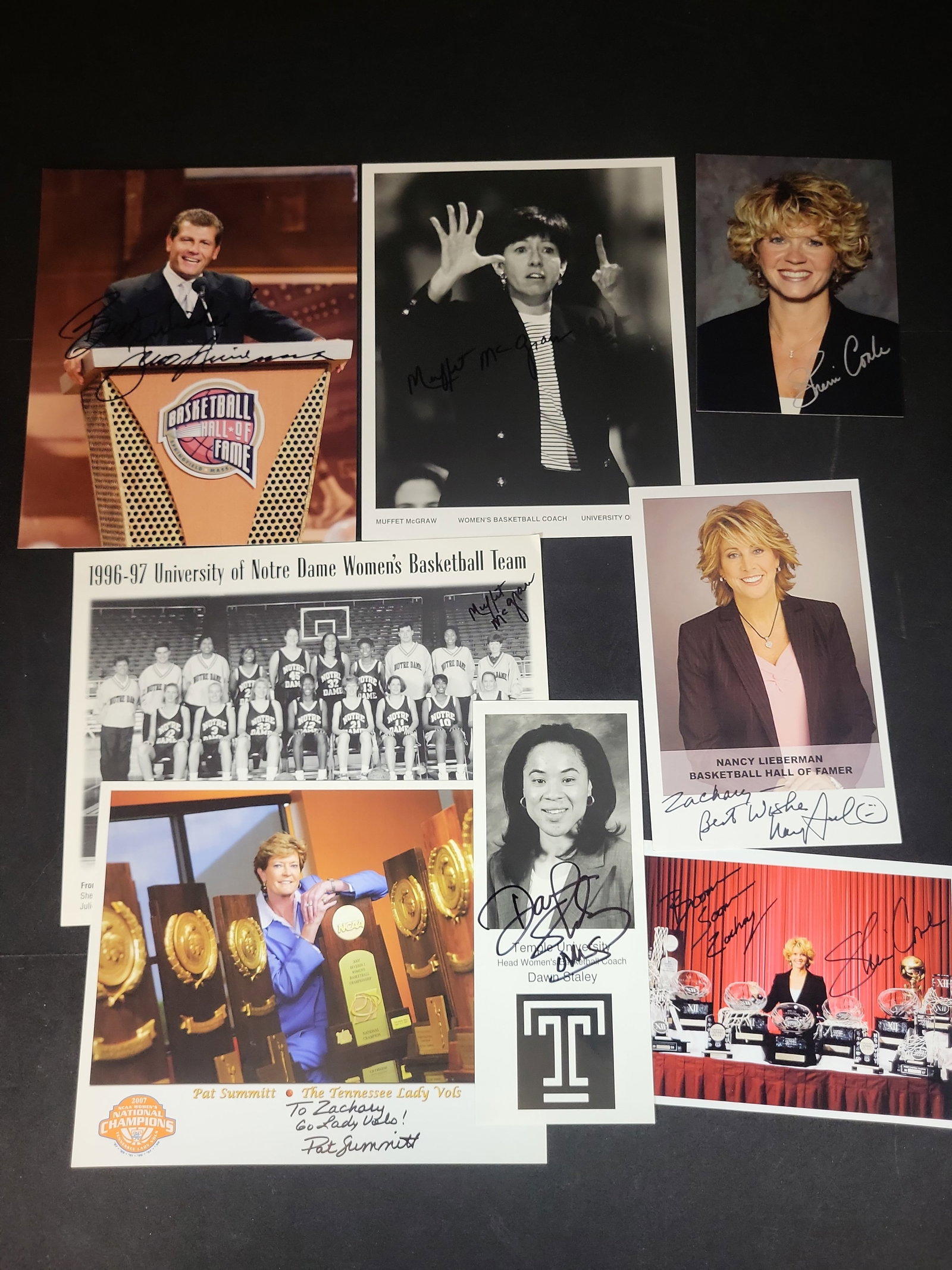I03032 | A Collection of Autographed Women's Basketball Coaching Photographs Including Pat Summitt (1 of 11)