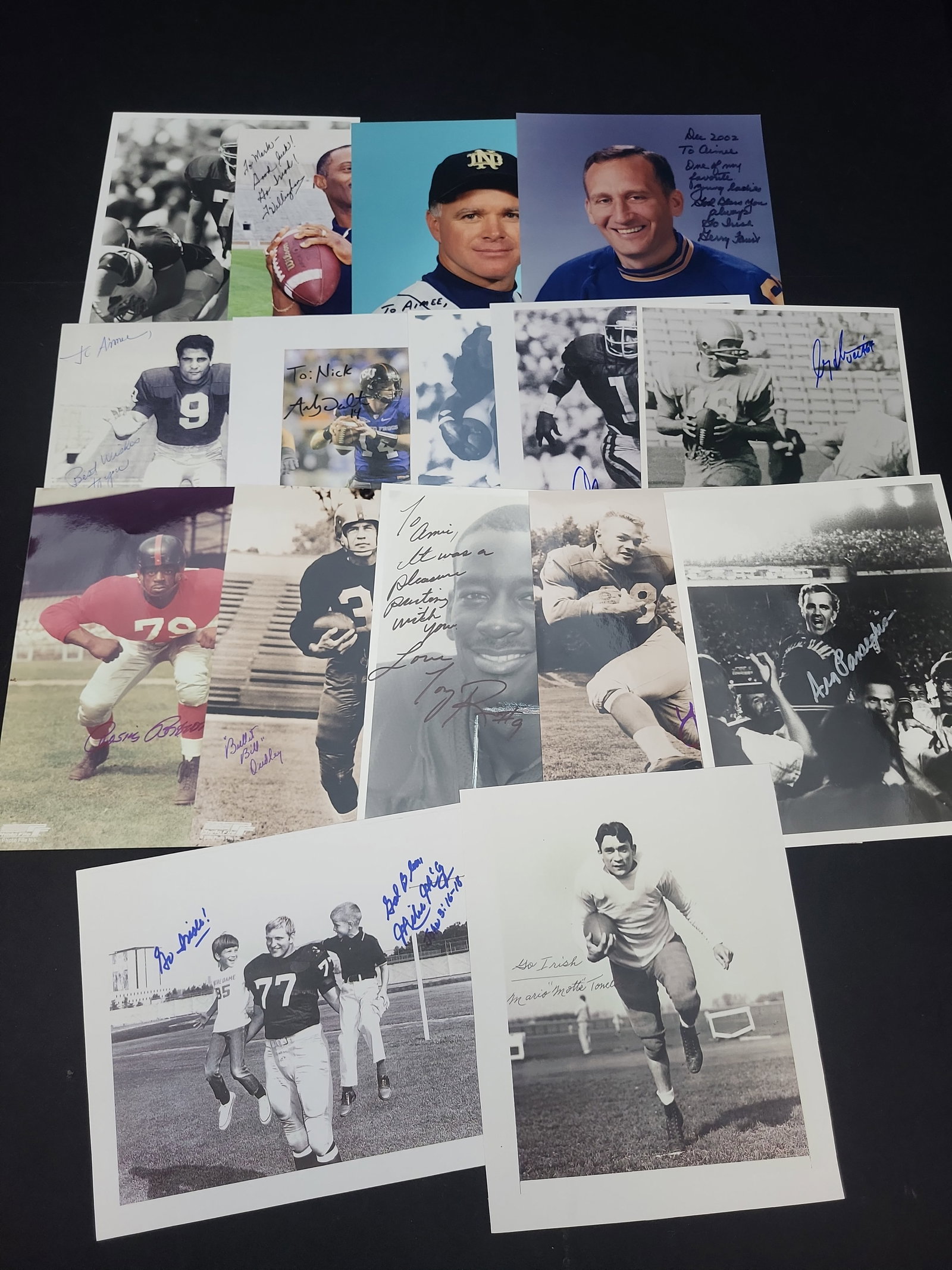 I03004 | A Collection of Autographed Sports Photographs Featuring Notre Dame Legends and NFL Hall of (1 of 7)