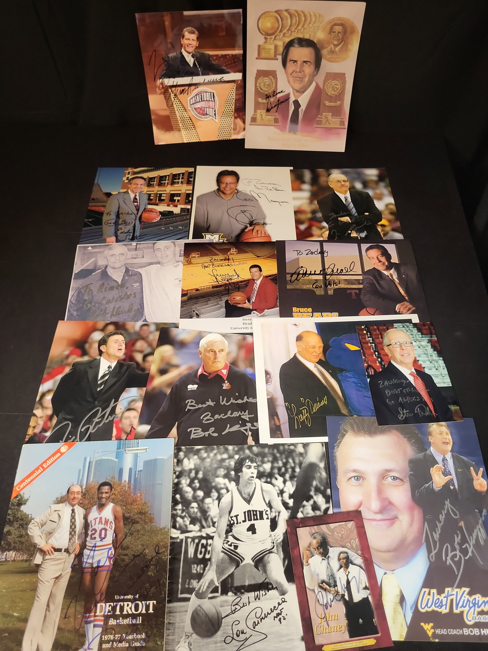 I03039 | A Collection of Autographed College Basketball Memorabilia Featuring Hall of Fame Coaches (1 of 9)
