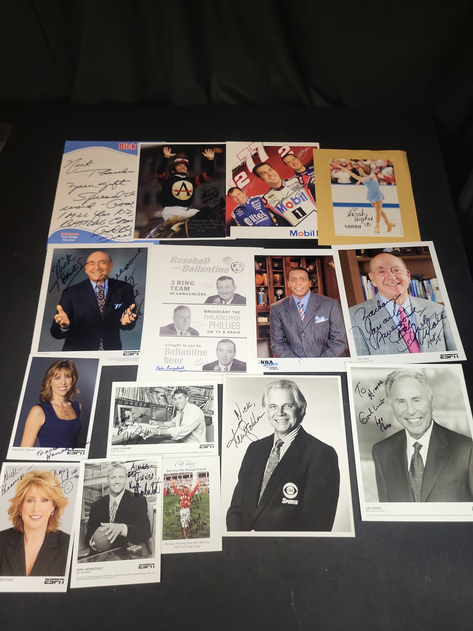 I03020 | A Collection of Approx. 14 Autographed Sports Broadcaster and Athlete Photographs and (1 of 9)