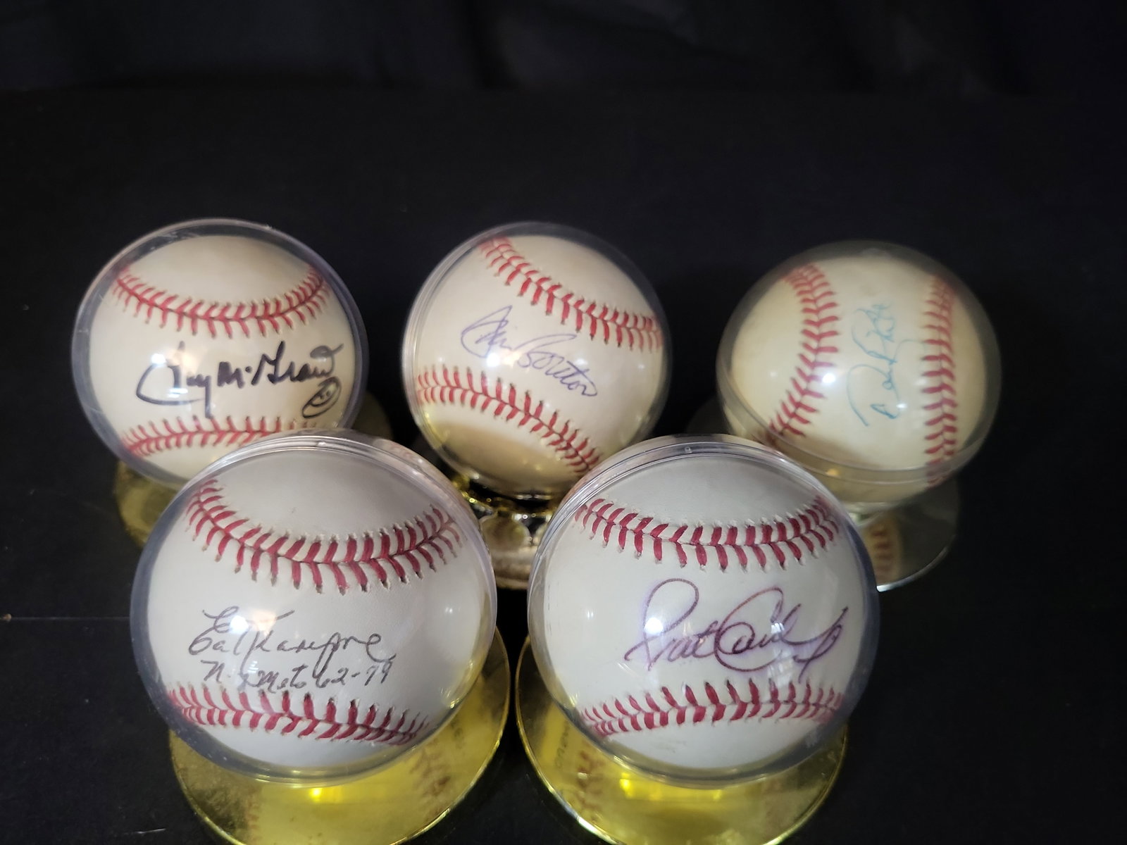I03074 | A Collection of Five Autographed Baseballs Including Tug McGraw and Jim Bouton (1 of 11)