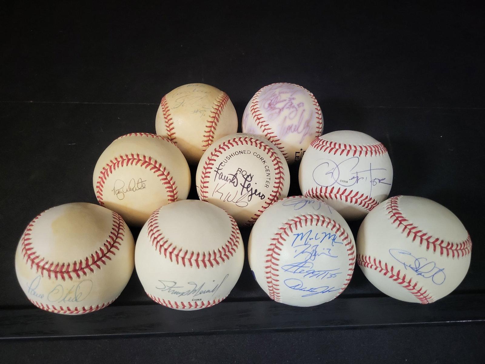 I03077 | A Lot of Nine Autographed Baseballs Including Reggie Jackson and Paul O'Neill (1 of 17)