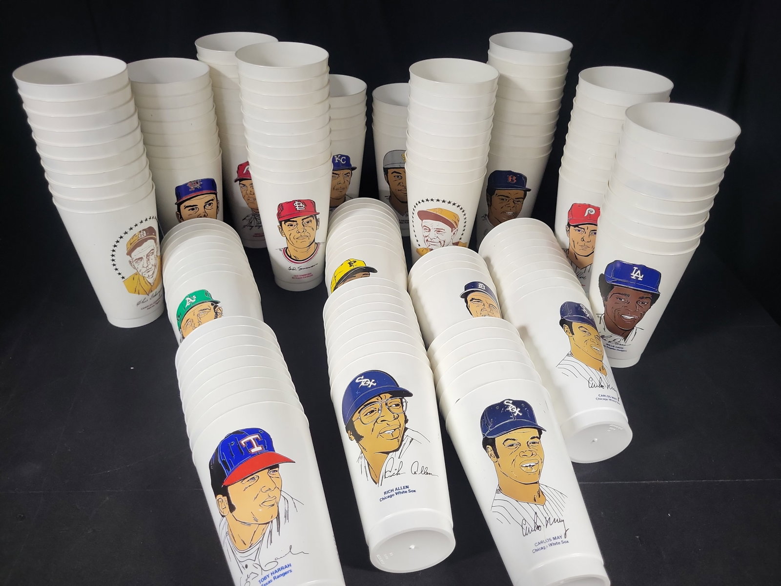 I03186 | A Collection of Early 1970s 7-Eleven Slurpee MLB Baseball Player Cups (1 of 3)