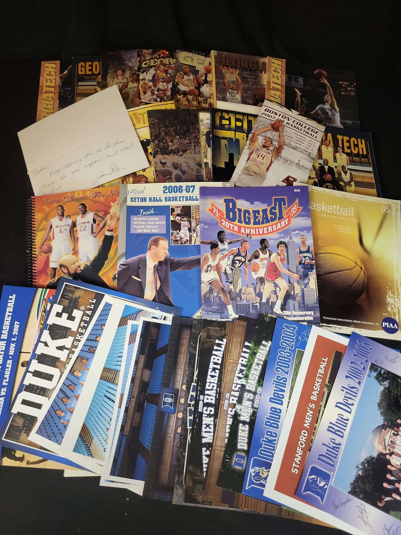 I03049 | A Collection of NCAA Basketball Media Guides, Commemorative Programs, and Autographed (1 of 5)