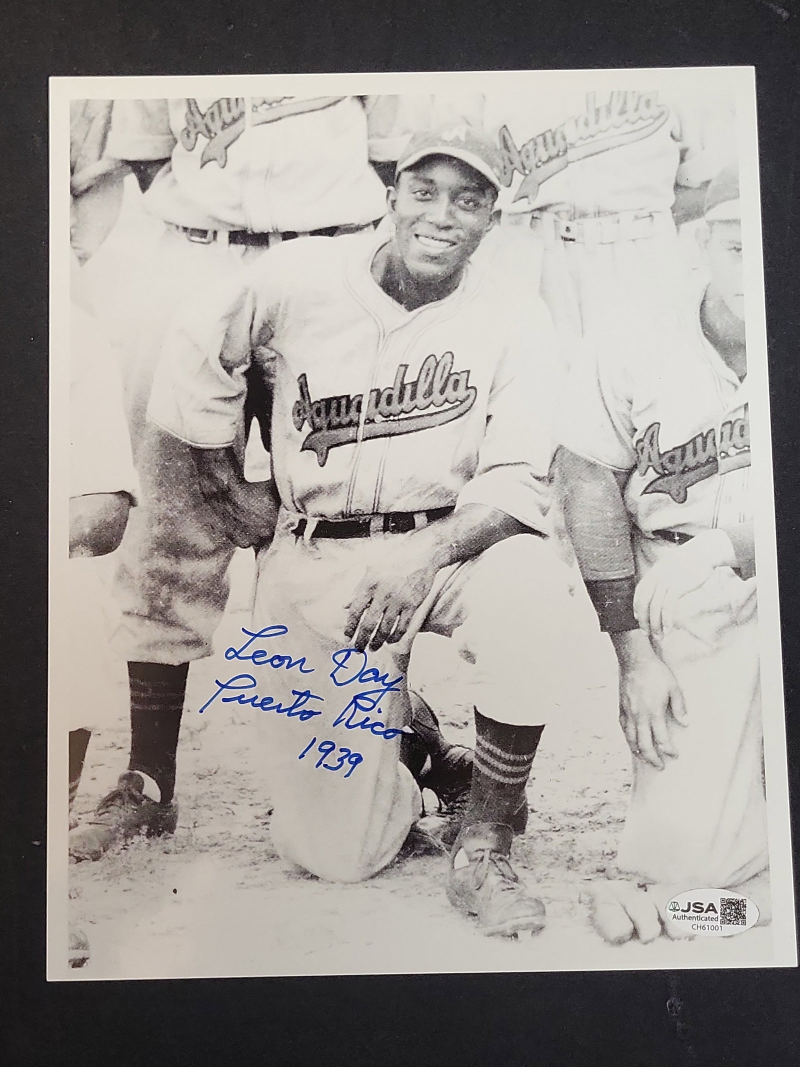 I03309 | Leon Day Signed Aguadilla Puerto Rico 1939 Autographed 8x10 Photograph JSA Authenticated (1 of 3)
