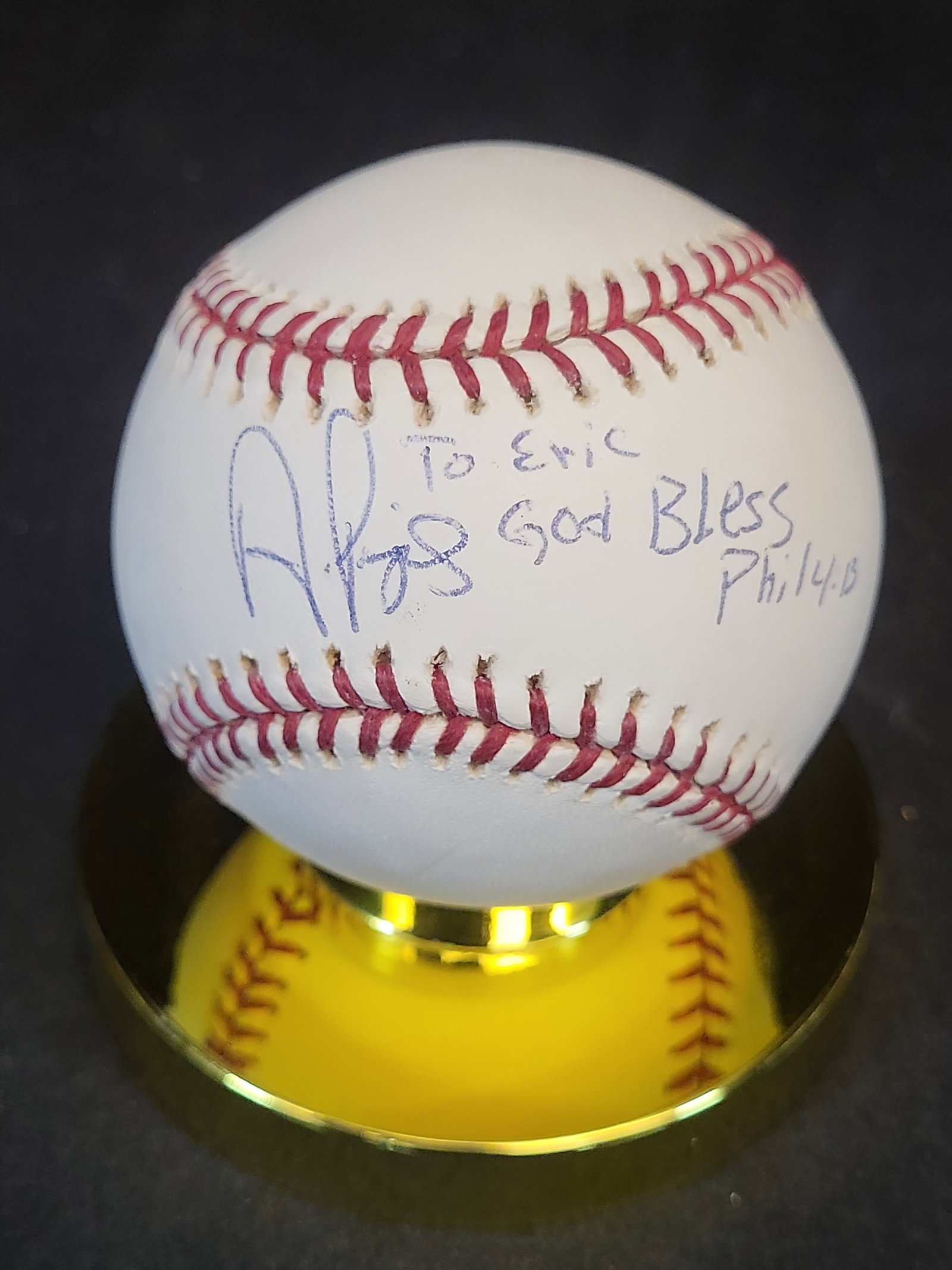 I03463 | Albert Pujols Autographed Rawlings Official 2003 World Series Baseball (1 of 5)