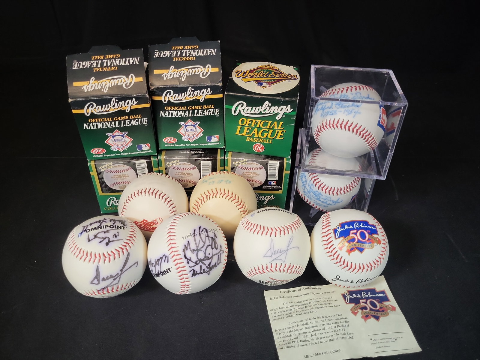 I03070 | Collection of Twelve Baseball Memorabilia Items Including Signed Balls and Official (1 of 9)