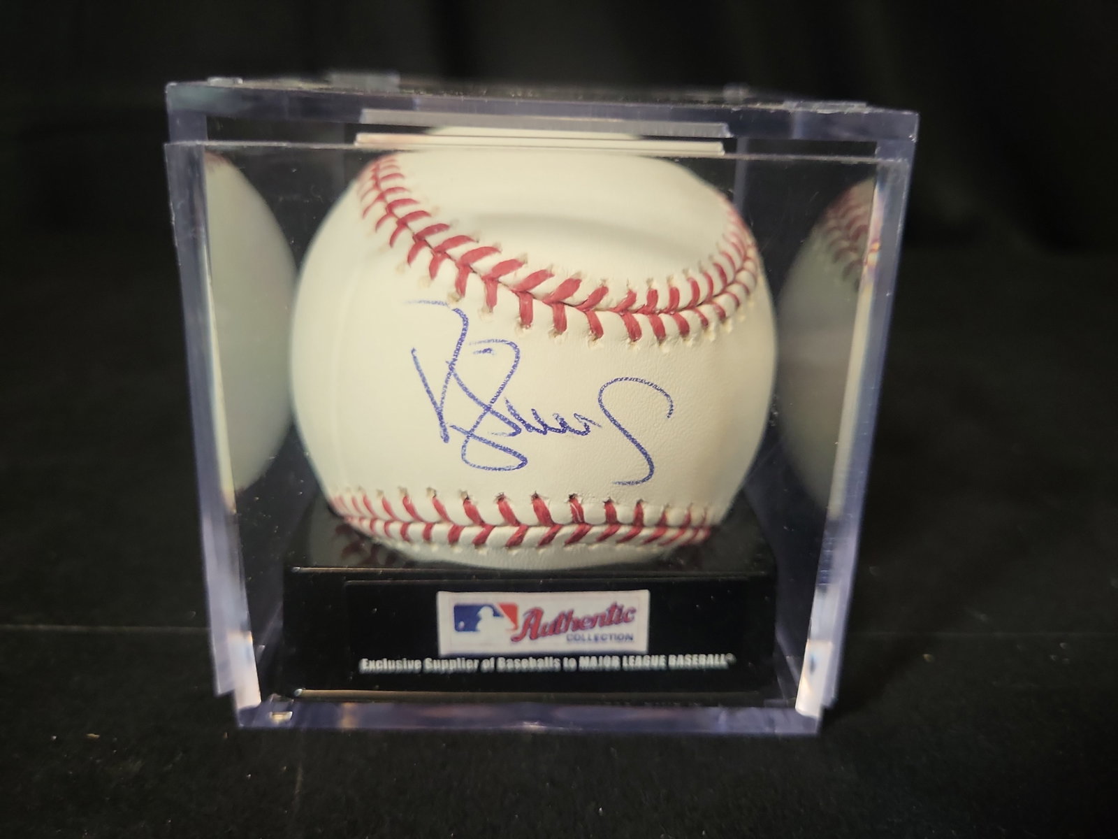 I03071 | Corbin Burnes Autographed Rawlings Official Major League Baseball in Display Case (1 of 3)