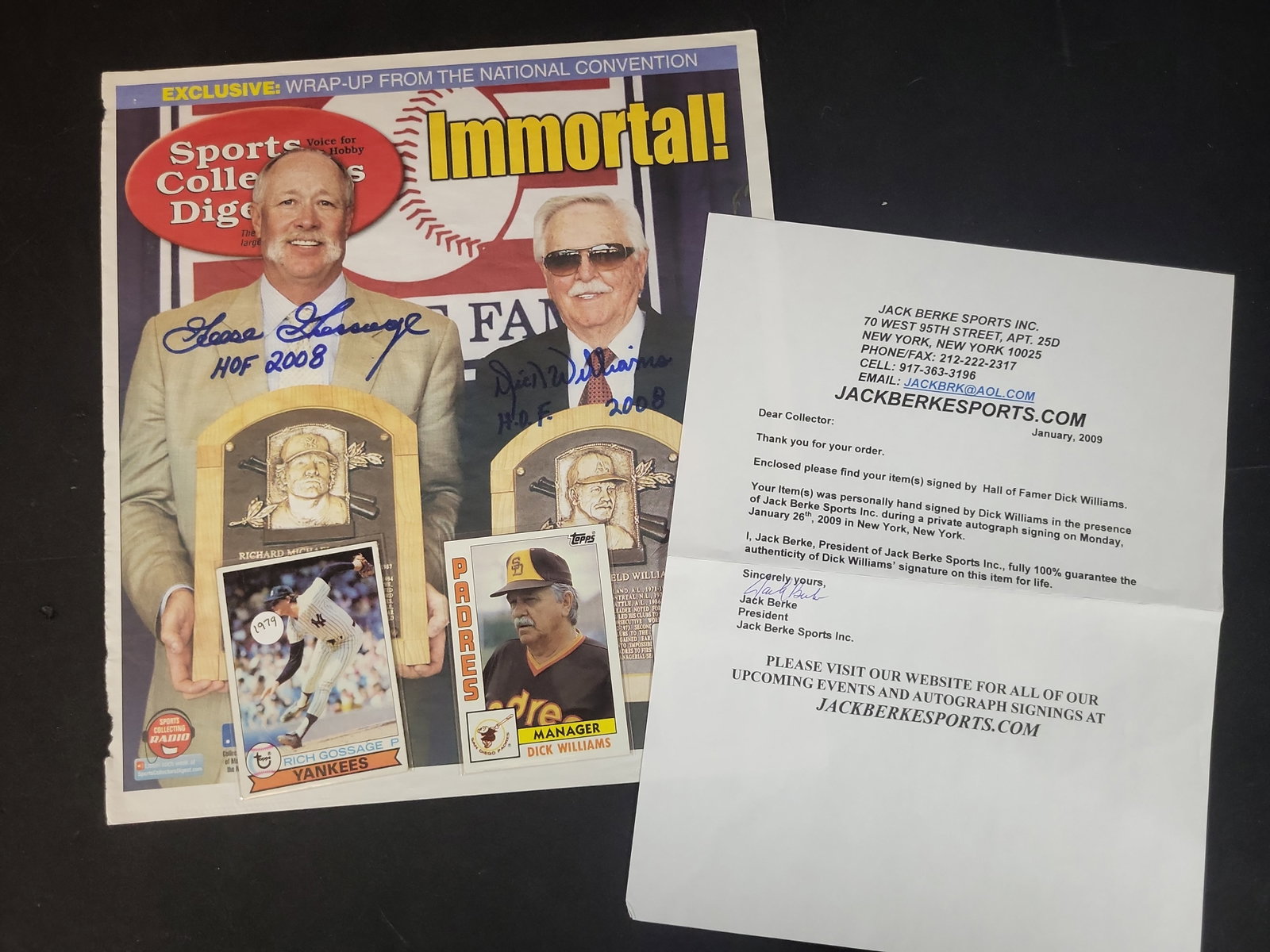 I03116 | An Assortment of Signed Sports Collectors Digest and Topps Memorabilia Featuring Goose (1 of 3)
