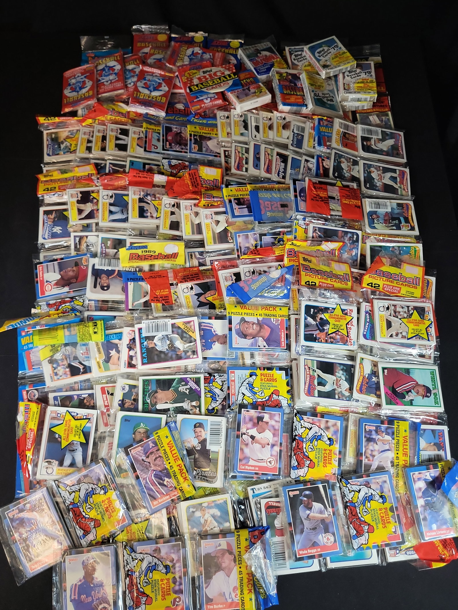 I03213 | An Assortment of Unopened Baseball Card Packs and Cards, 1987-1990 (1 of 12)