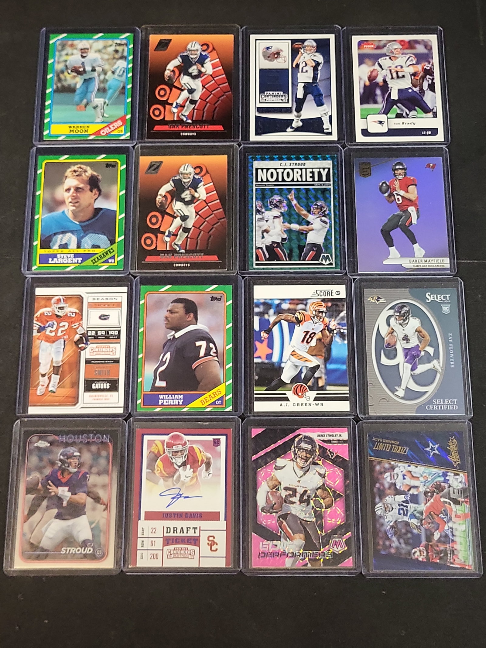 I03640 | A Collection of Sixteen American Football Trading Cards Including C.J. Stroud and Tom Brady (1 of 9)