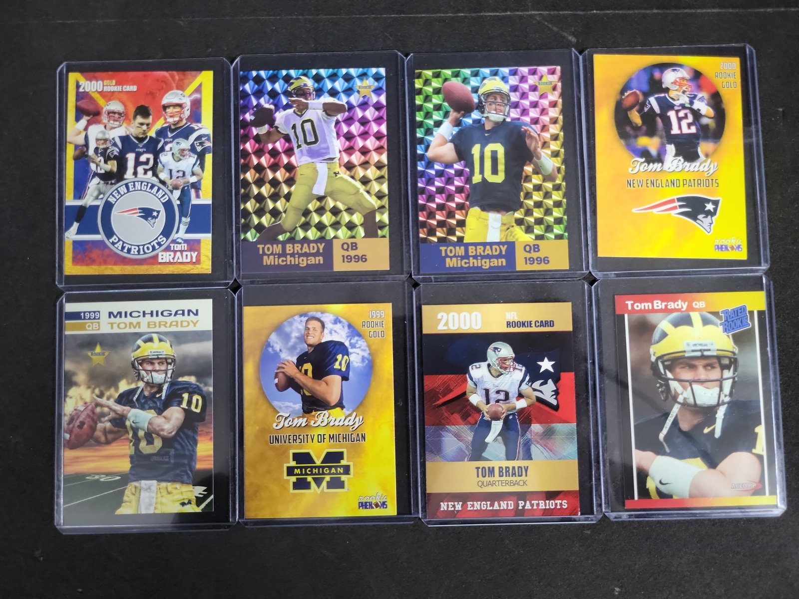 I03280 | Collection of Eight Tom Brady Custom Art and Novelty Trading Cards (1 of 5)