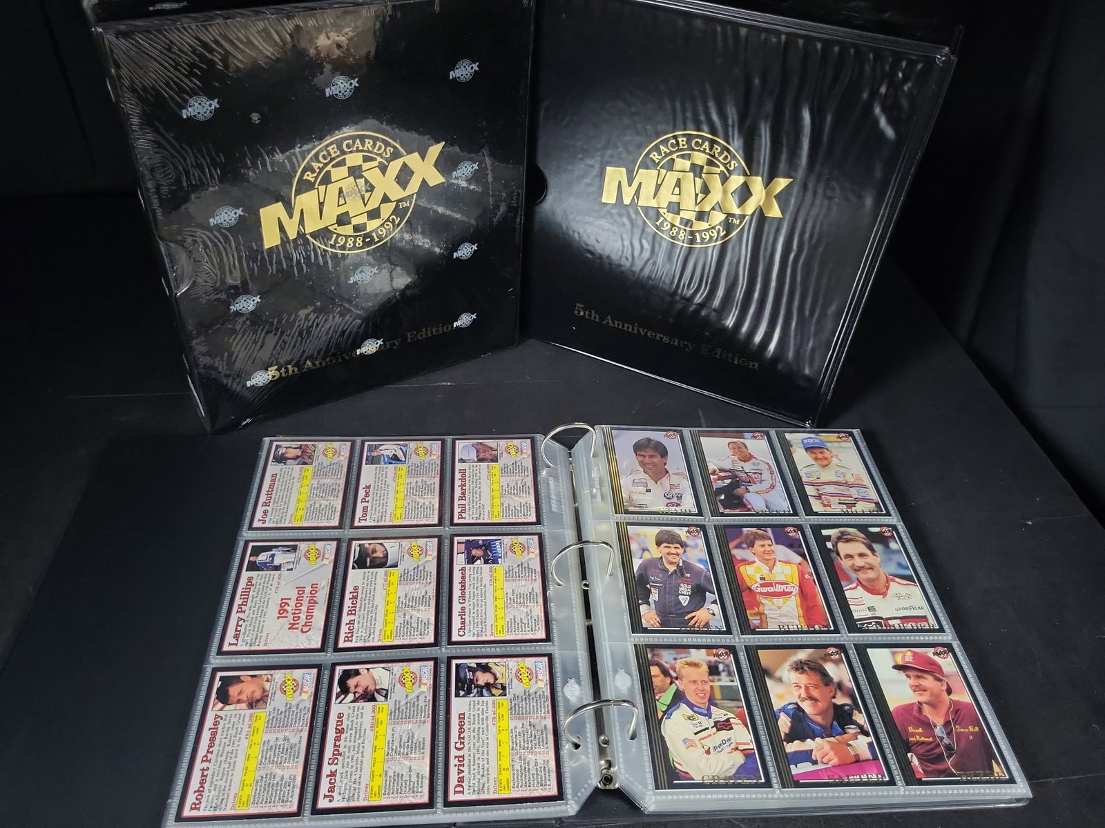 I03222 | A Pair of 1992 Maxx Race Cards 5th Anniversary Edition NASCAR Trading Card Sets (1 of 5)