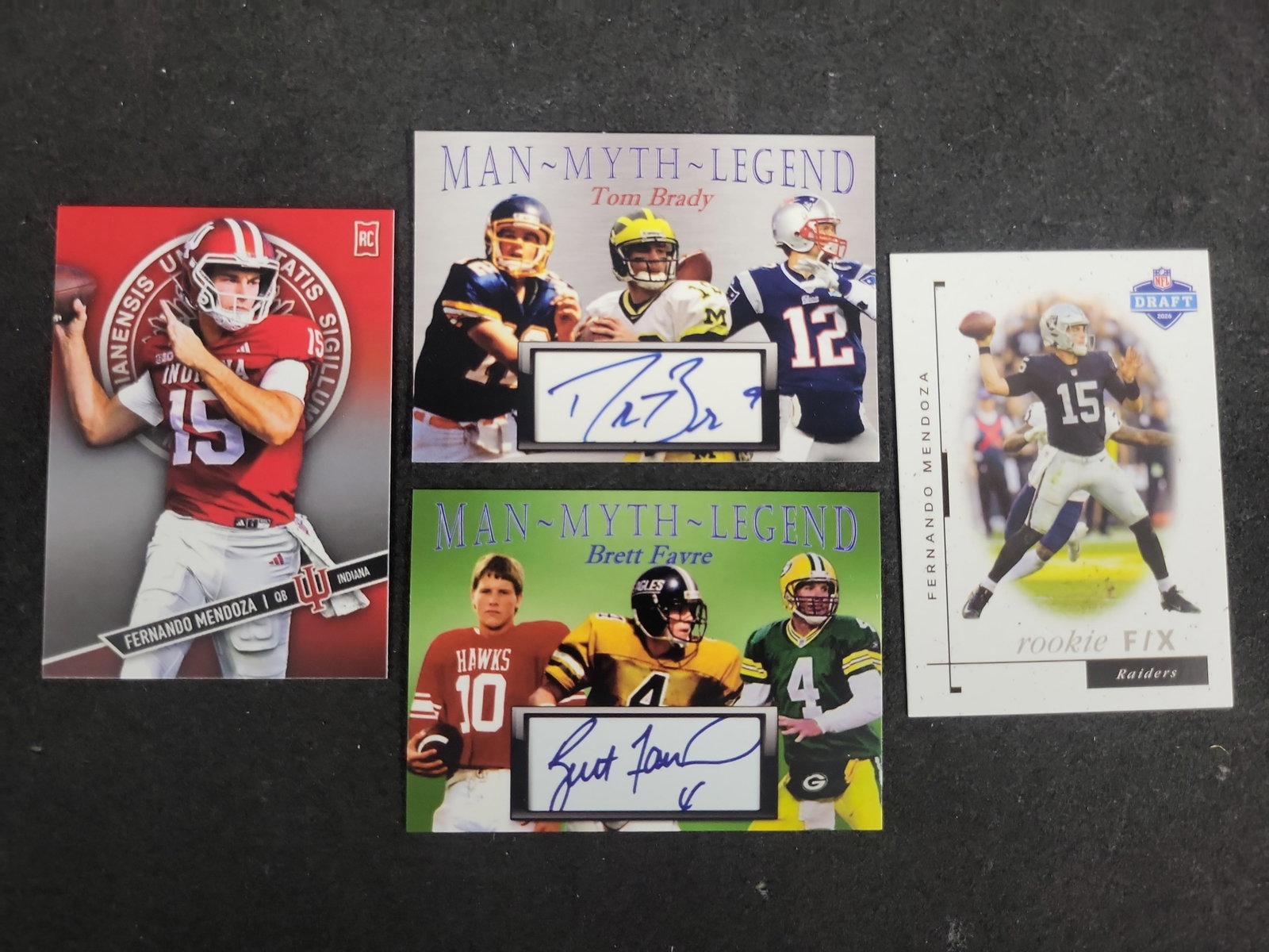 I03595 | An Assortment of Prospector's Edge Football Trading Cards Featuring Tom Brady, Brett Favre, (1 of 2)