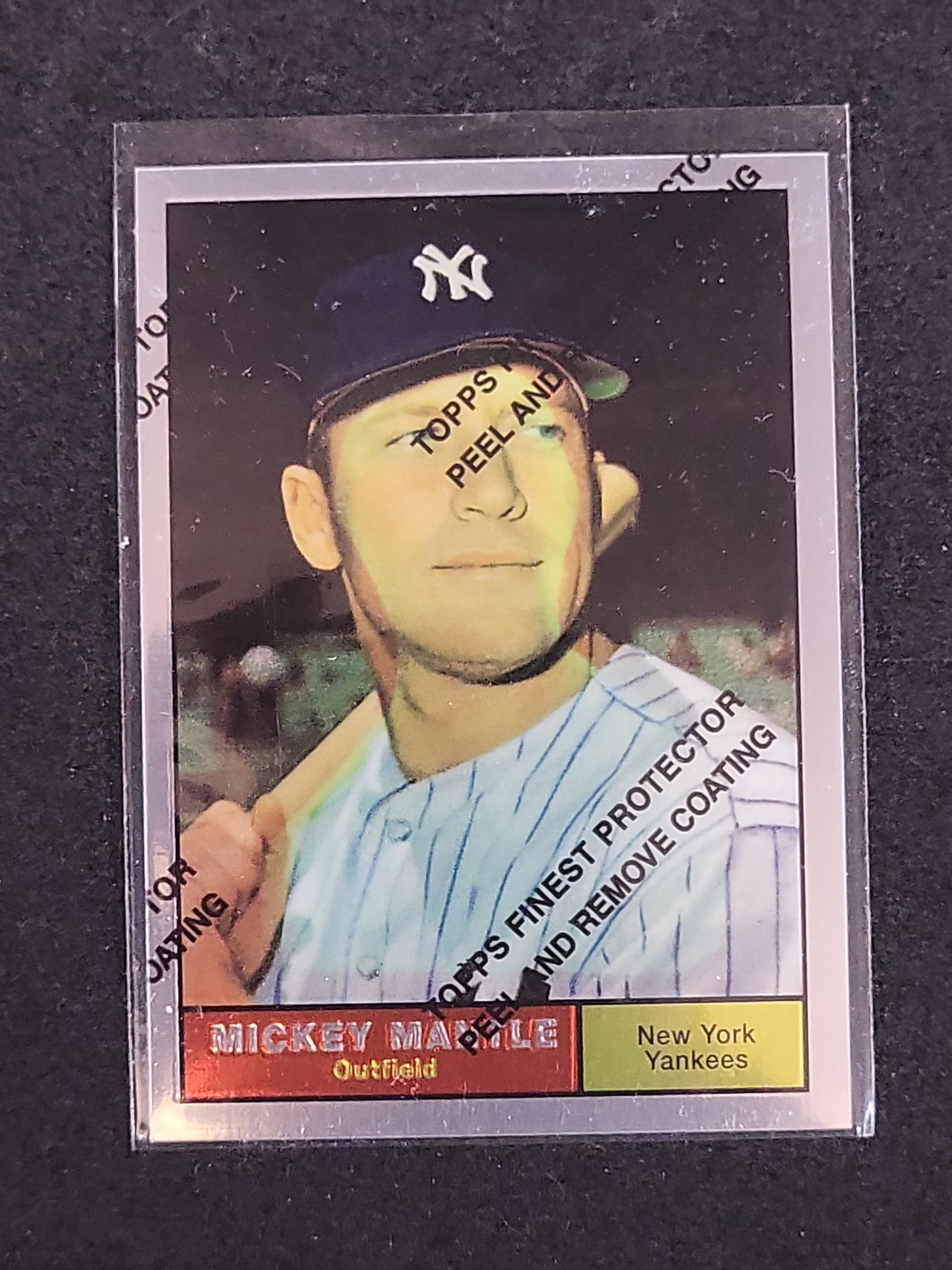 I03153 | 1996 Topps Finest Mickey Mantle Commemorative Set Trading Card Number 11 of 19 (1 of 2)