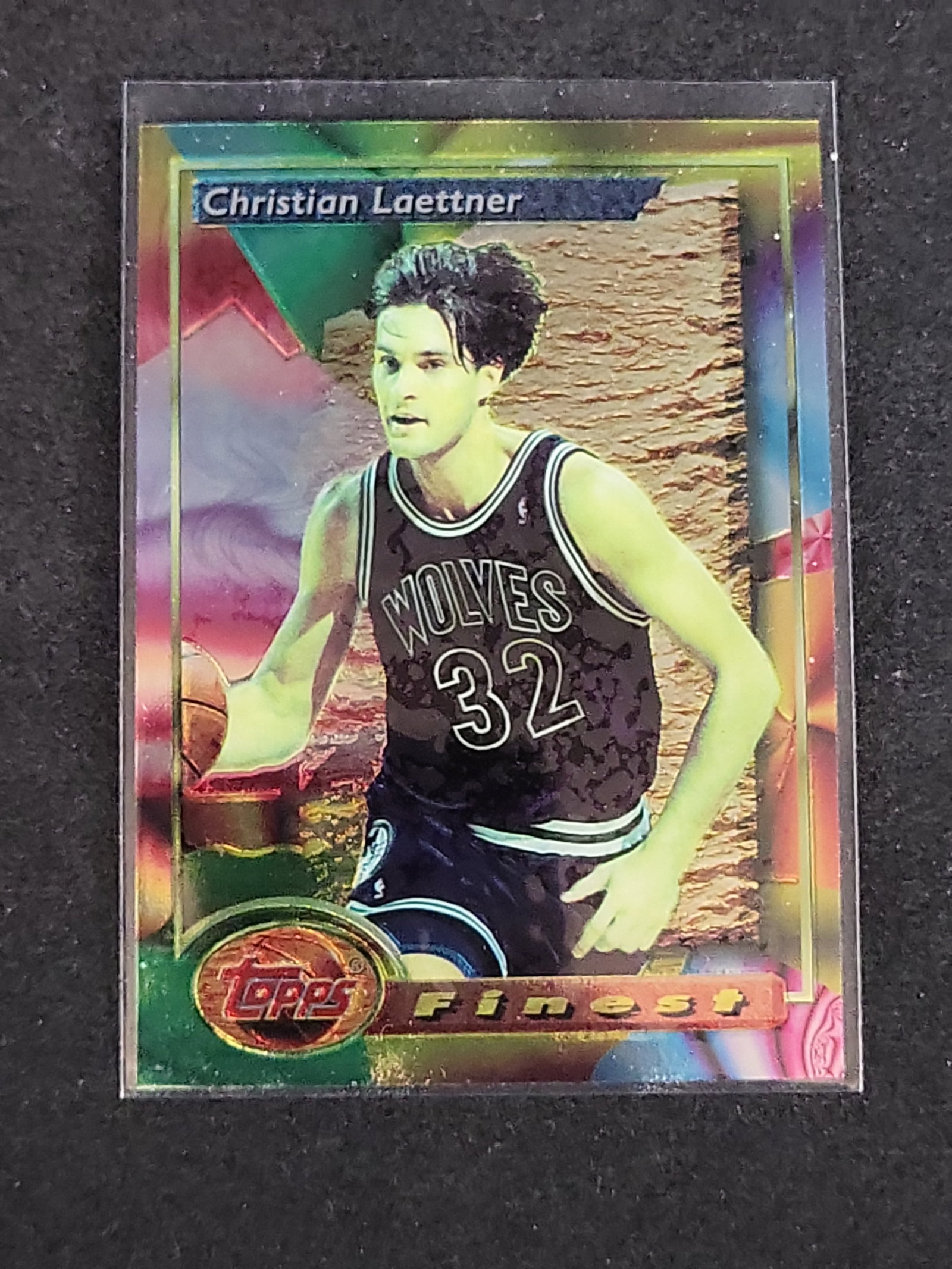 I03155 | 1993-94 Topps Finest Christian Laettner Minnesota Timberwolves Card #130 (1 of 2)