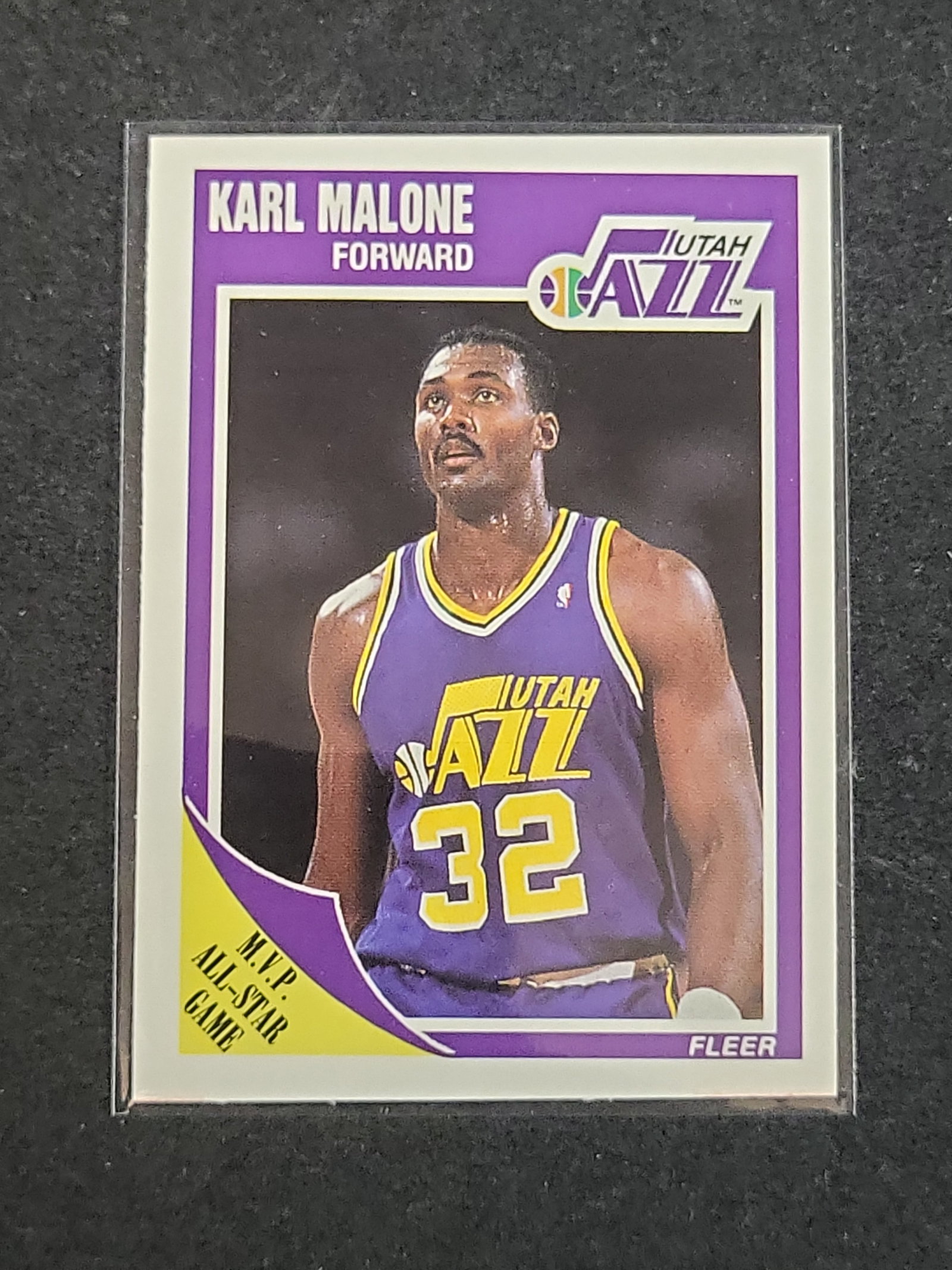 I03149 | 1989 Fleer Karl Malone Utah Jazz Card Number 155 (1 of 2)