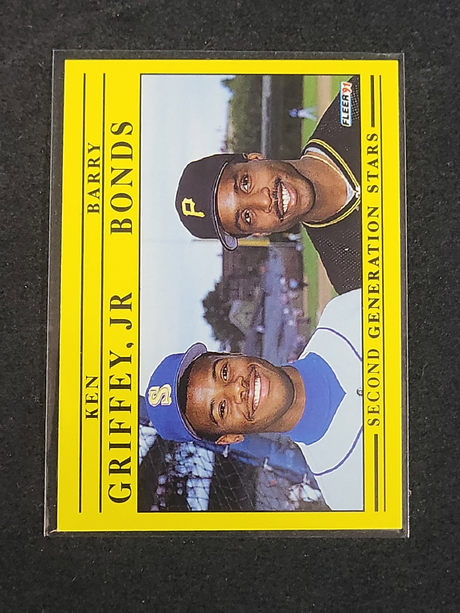 I03159 | 1991 Fleer #710 Barry Bonds and Ken Griffey Jr. Second Generation Stars Trading Card (1 of 2)