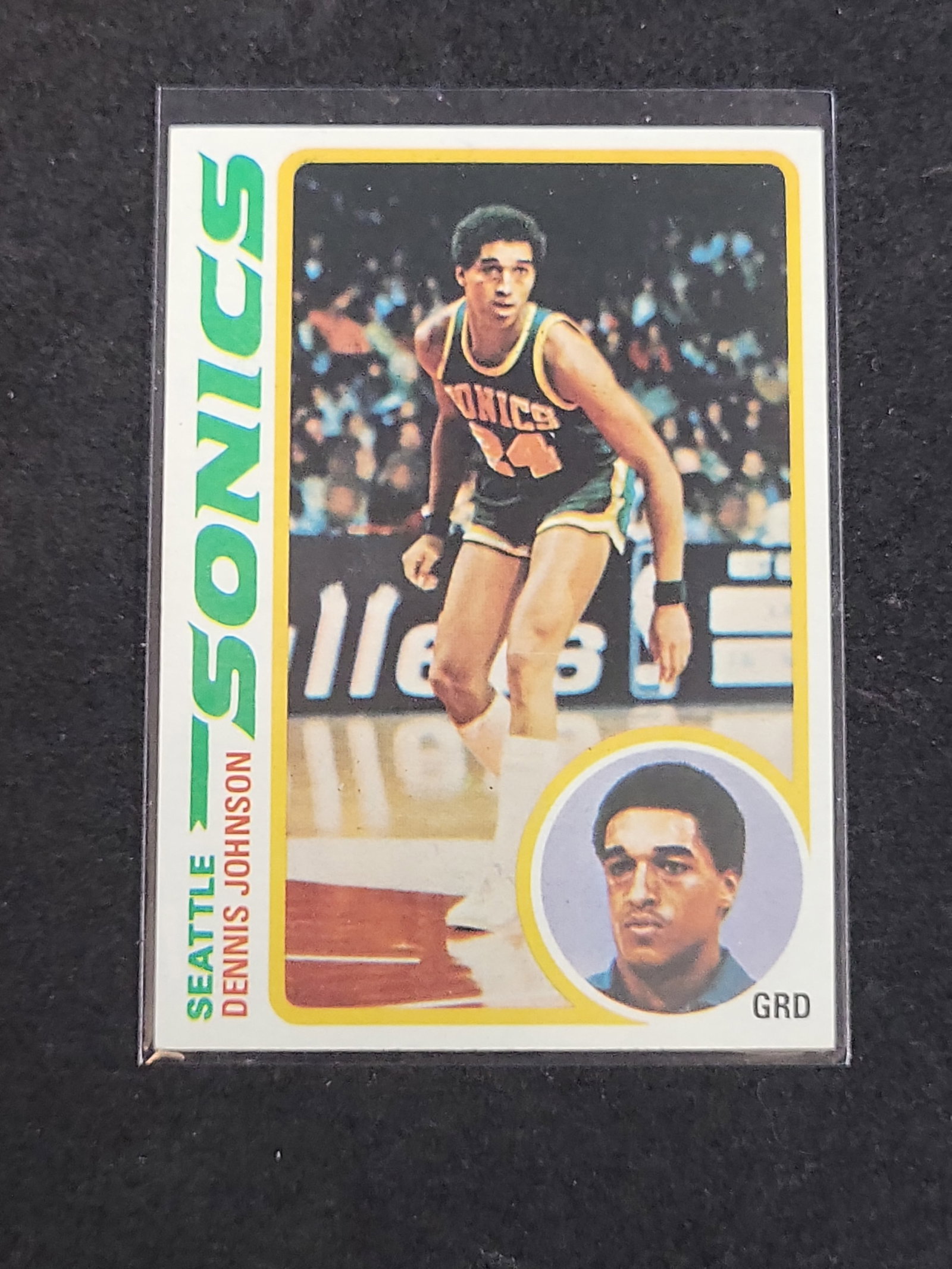 I03135 | 1978-79 Topps Dennis Johnson Seattle SuperSonics Basketball Card Number 78: BID PER WHAT YOU SEE IN THE PHOTO, NOT THE AI GENERATED TITLES AND DESCRIPTIONS! 1978-79 Topps Dennis Johnson Seattle SuperSonics Basketball Card Number 78 This is a 1978-79 Topps basketball trading c