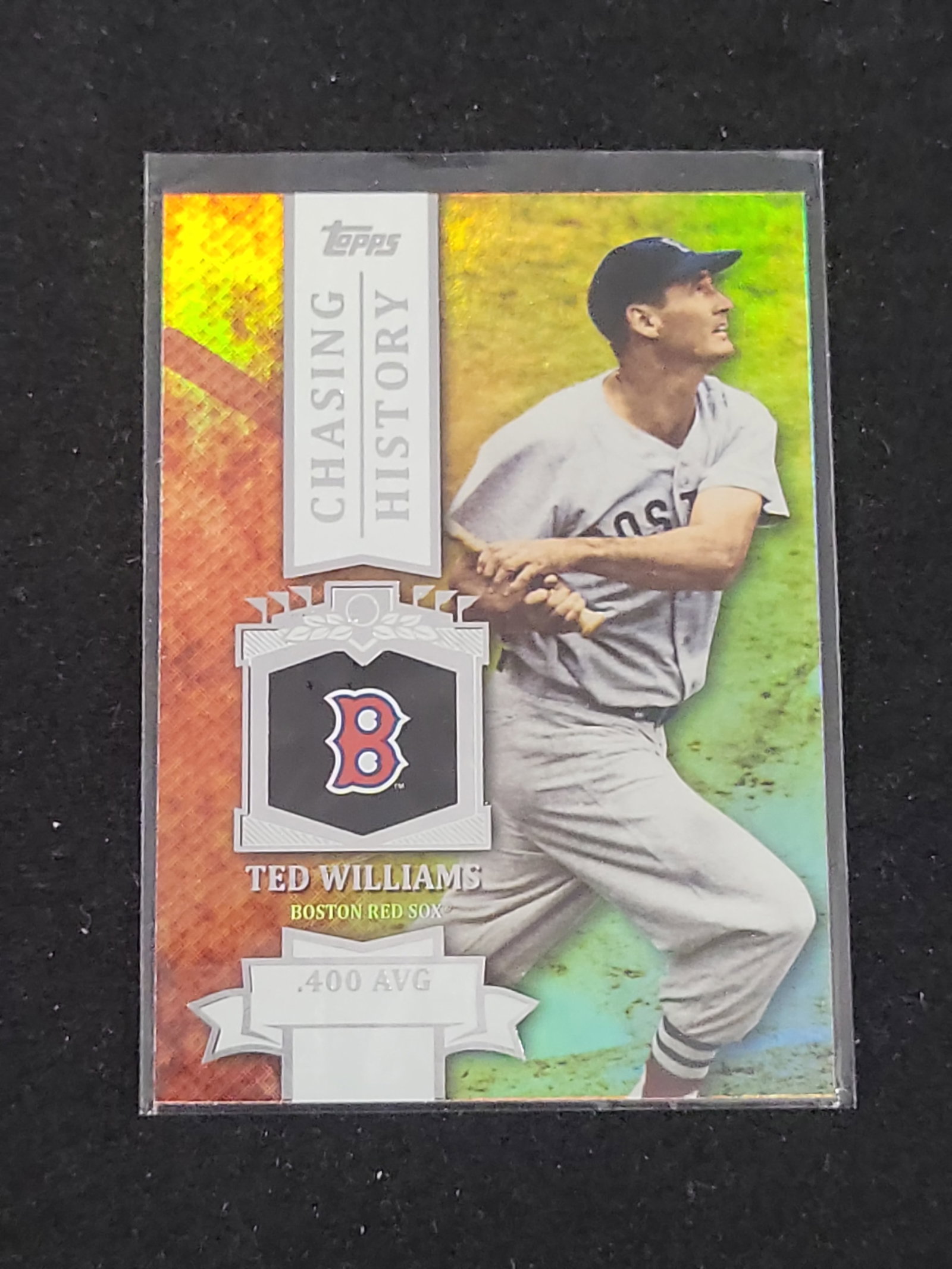 I01610 | 2013 Topps Chasing History Ted Williams Holofoil Insert Card CH-33 (1 of 2)
