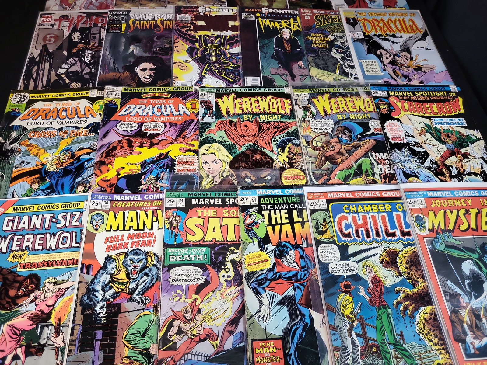 I03726 | A Collection of 28 Marvel Horror and Supernatural Comic Books Featuring Bronze Age Keys and (1 of 10)