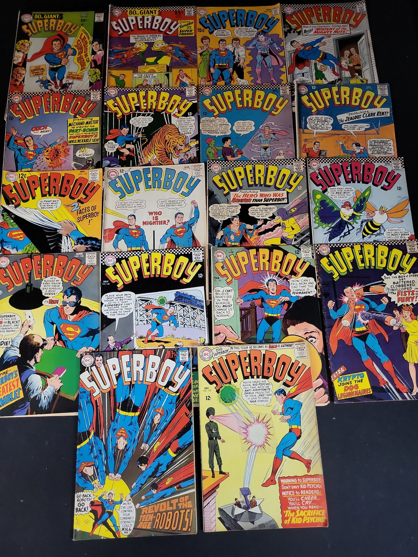 I03923 | A Collection of 18 Vintage Superboy Comic Books Published by DC Comics (1 of 10)