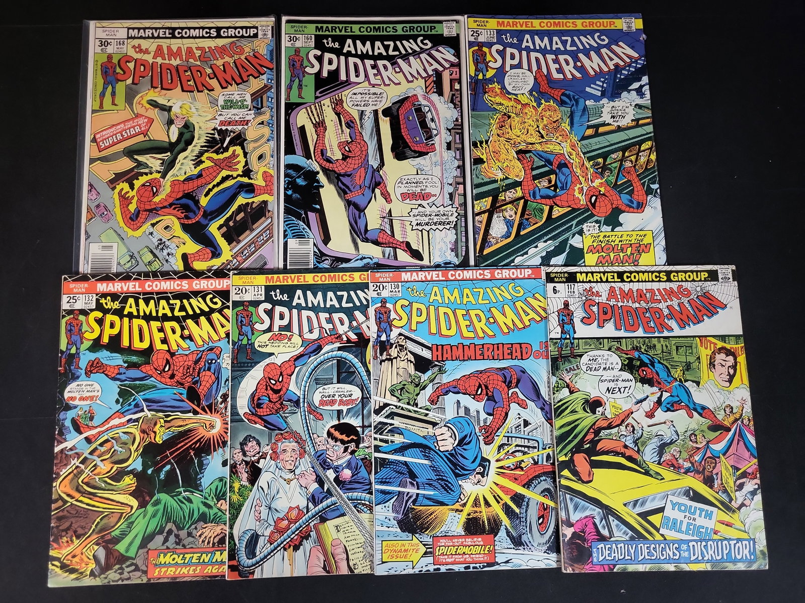 I03713 | A Collection of Seven The Amazing Spider-Man Bronze Age Comic Books Published by Marvel (1 of 5)
