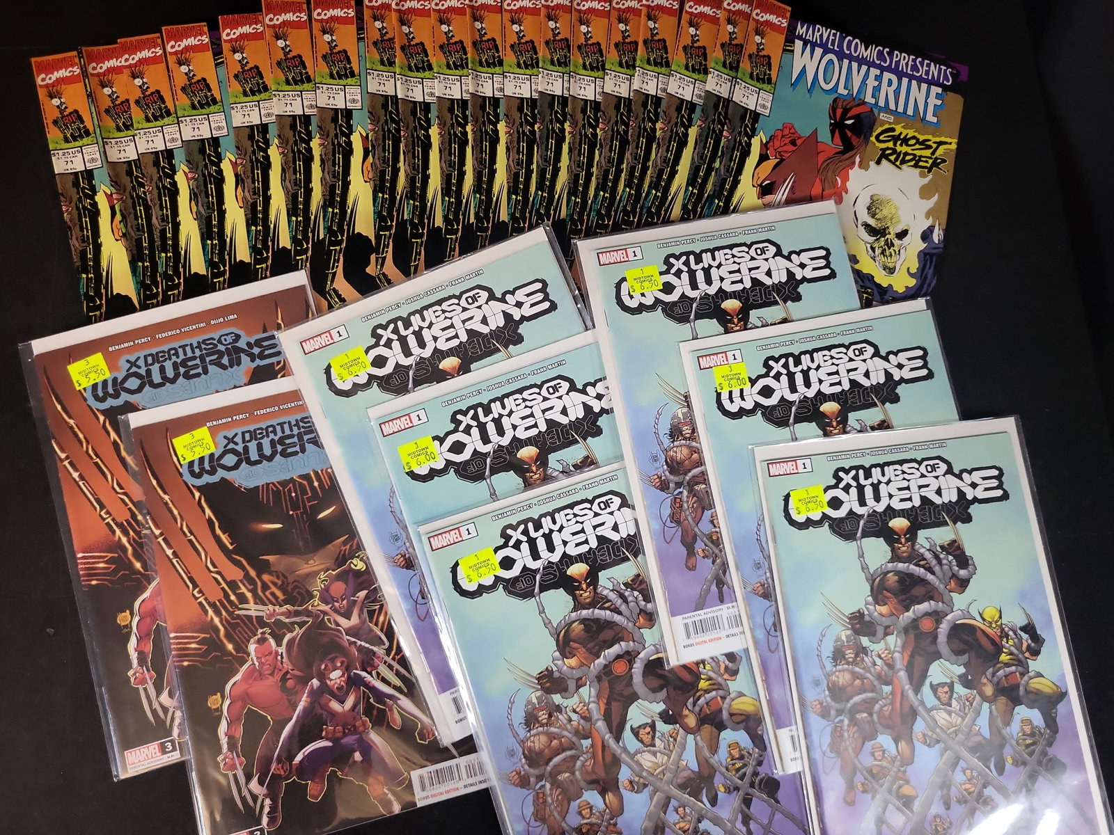 I03626 | A Collection of 21 Marvel Comics Presents #71, 5 X Lives of Wolverine #1, and 2 X Deaths of (1 of 6)