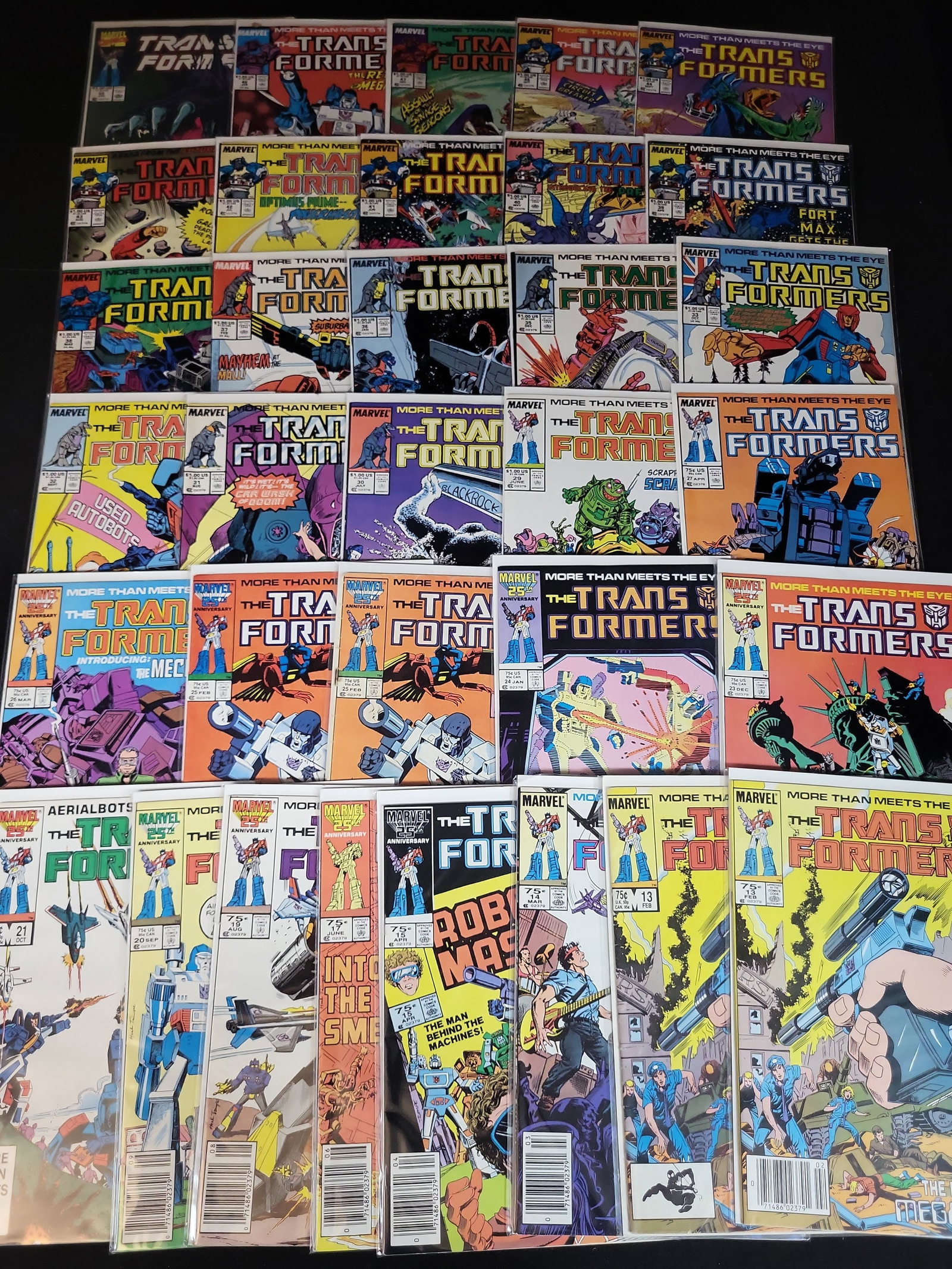 I03787 | A Group of Marvel Comics The Transformers Comic Books (1 of 7)