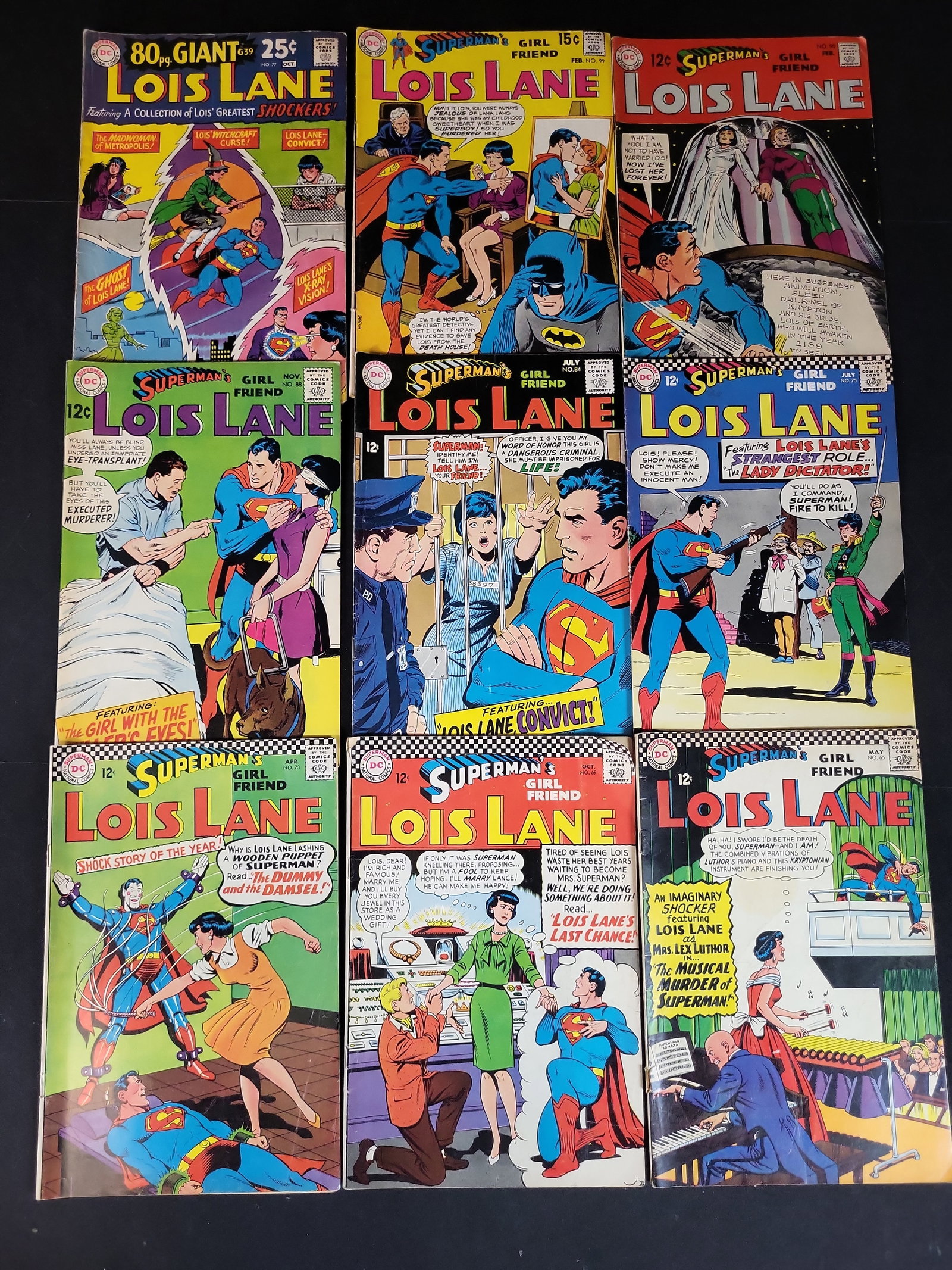 I03921 | A Collection of Nine Superman's Girl Friend Lois Lane Comic Books from DC Comics (1 of 6)