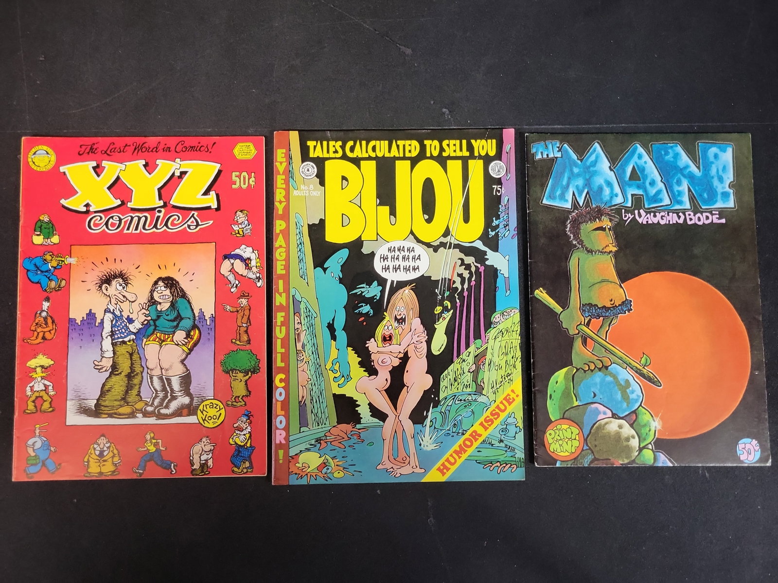 I03671 | A Trio of First Printing Underground Comics Including XYZ Comics, Bijou Funnies No. 8, and (1 of 12)