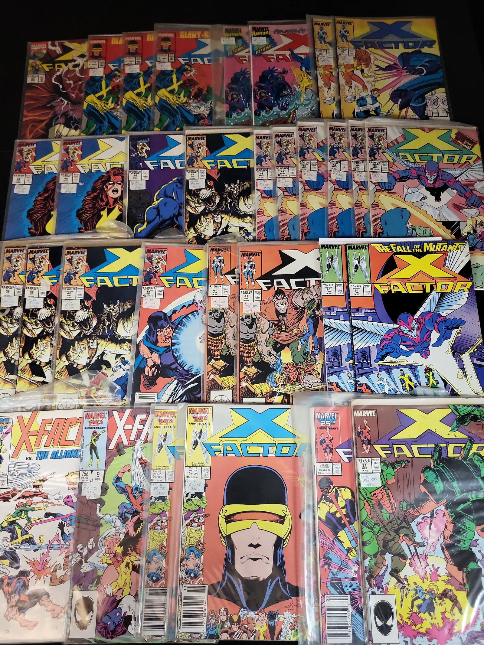 I03691 | A Collection of Marvel X-Factor Vol. 1 Comic Books Including Key Issues (1 of 10)