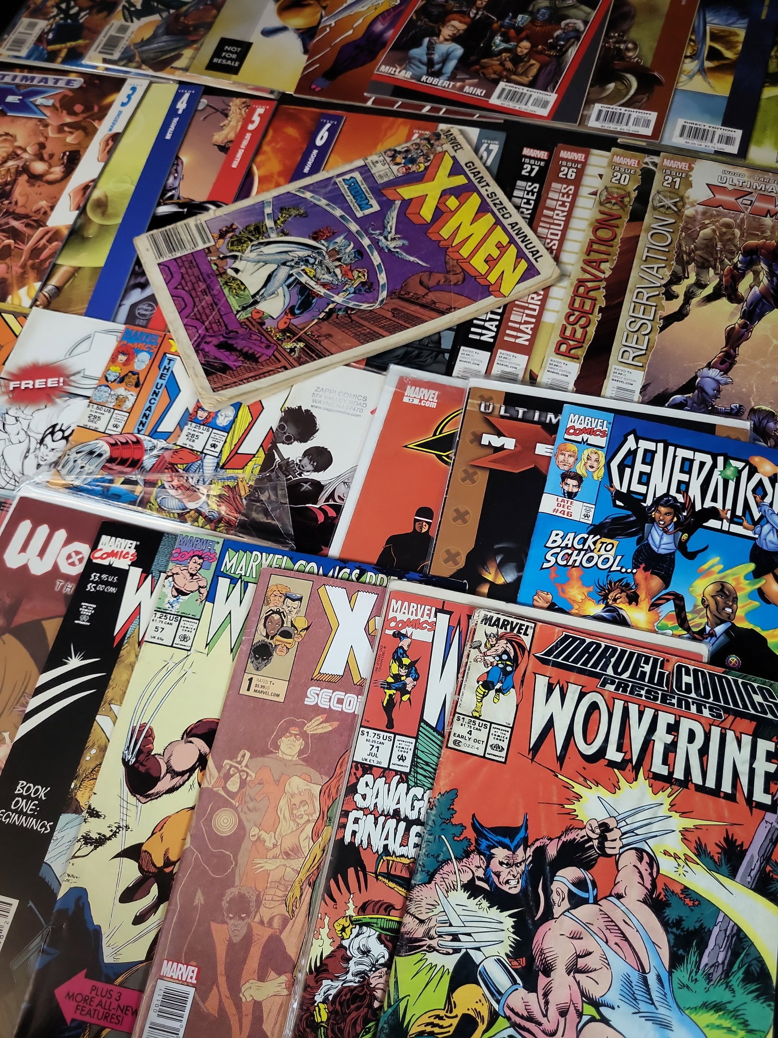 I03613 | A Collection of Marvel Comics Featuring X-Men and Wolverine Titles (1 of 9)