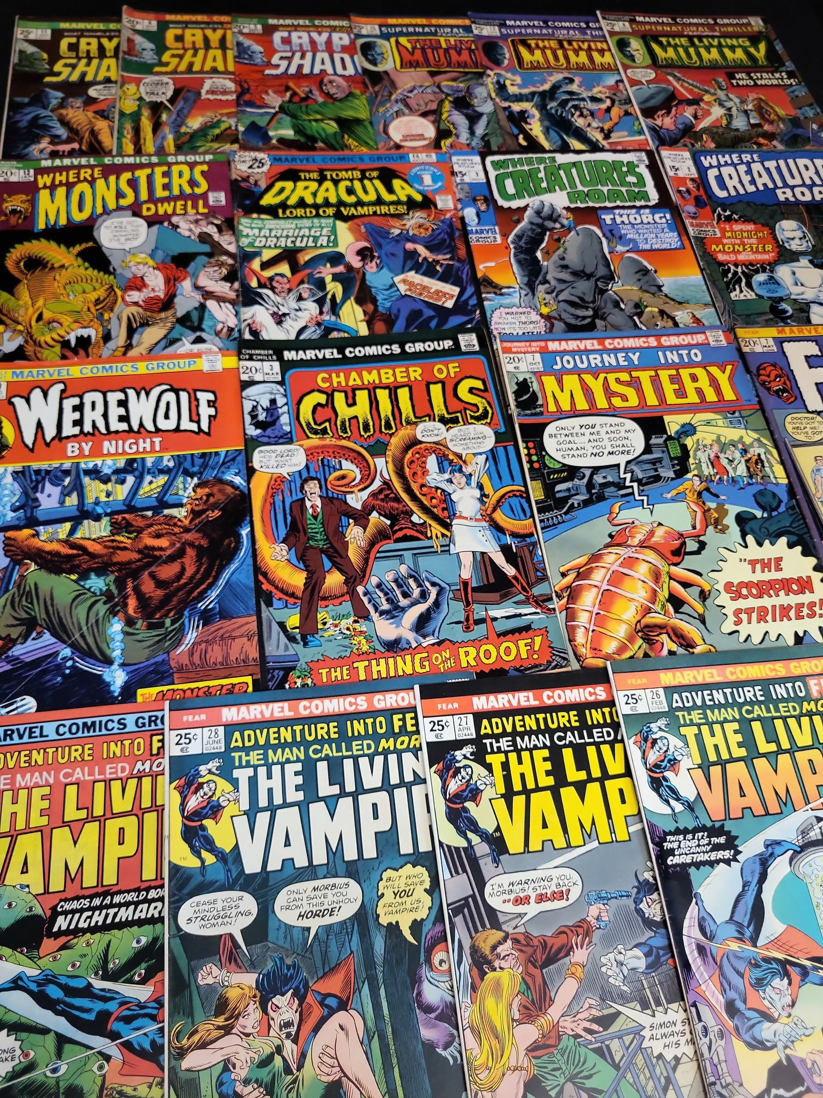 I03500 | A Collection of Bronze Age Marvel Horror and Suspense Comic Books (1 of 10)