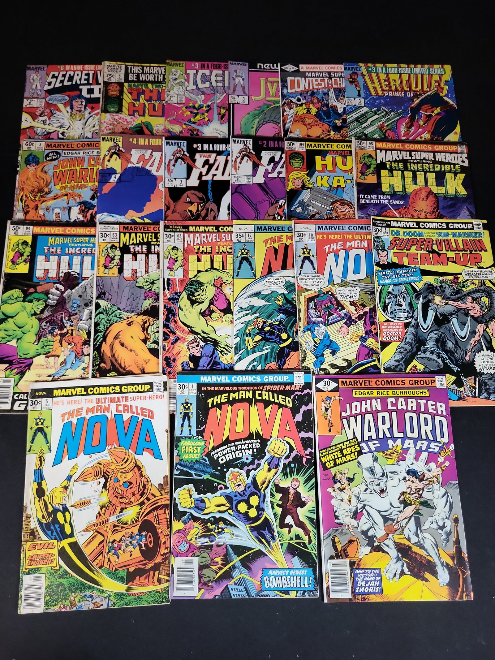 I03735 | An Assortment of Marvel Bronze and Copper Age Comic Books Featuring The Man Called Nova (1 of 9)