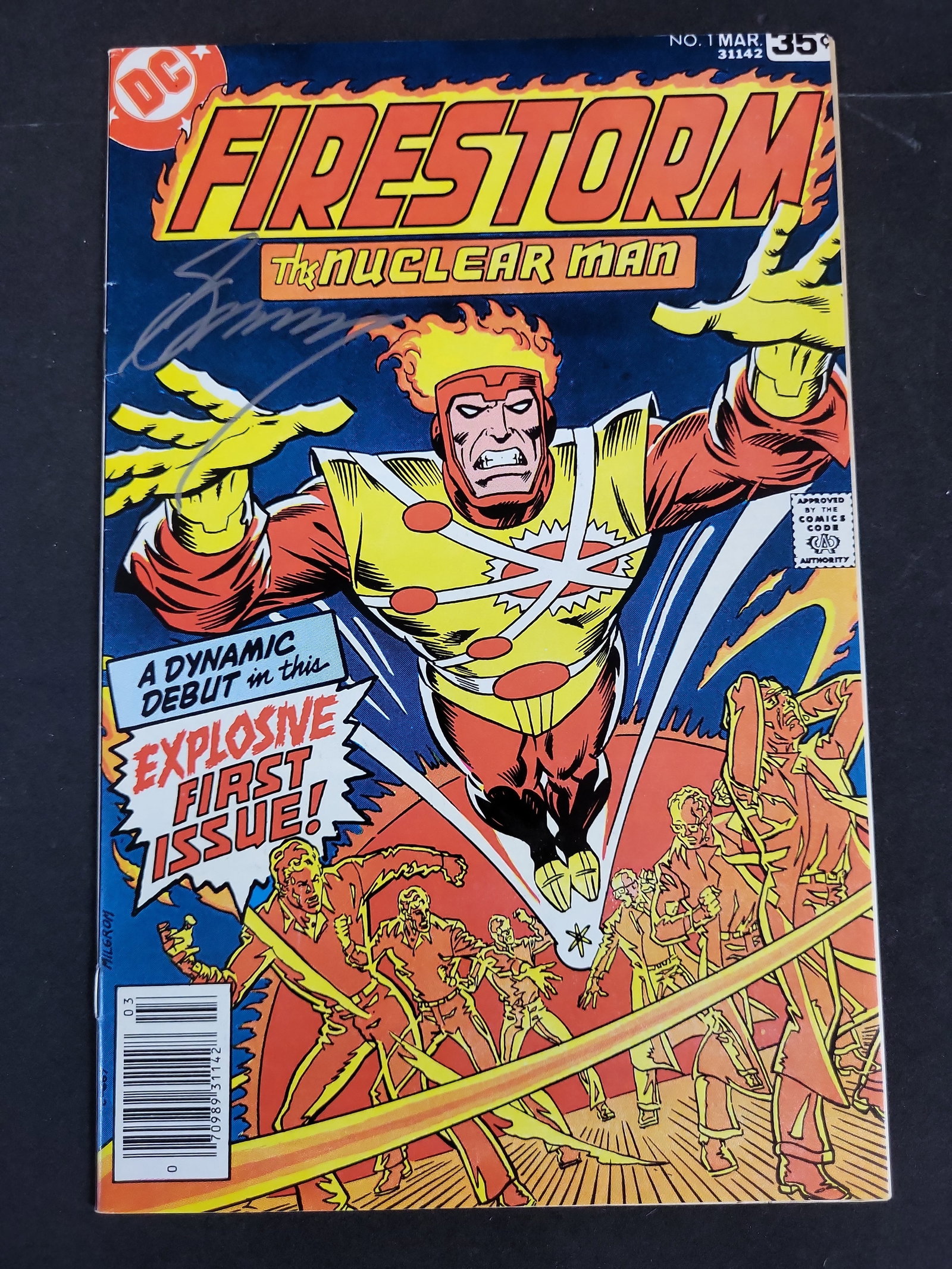 I03760 | Firestorm No. 1 DC Comic Book Signed by Gerry Conway, 1978 Newsstand Edition (1 of 2)