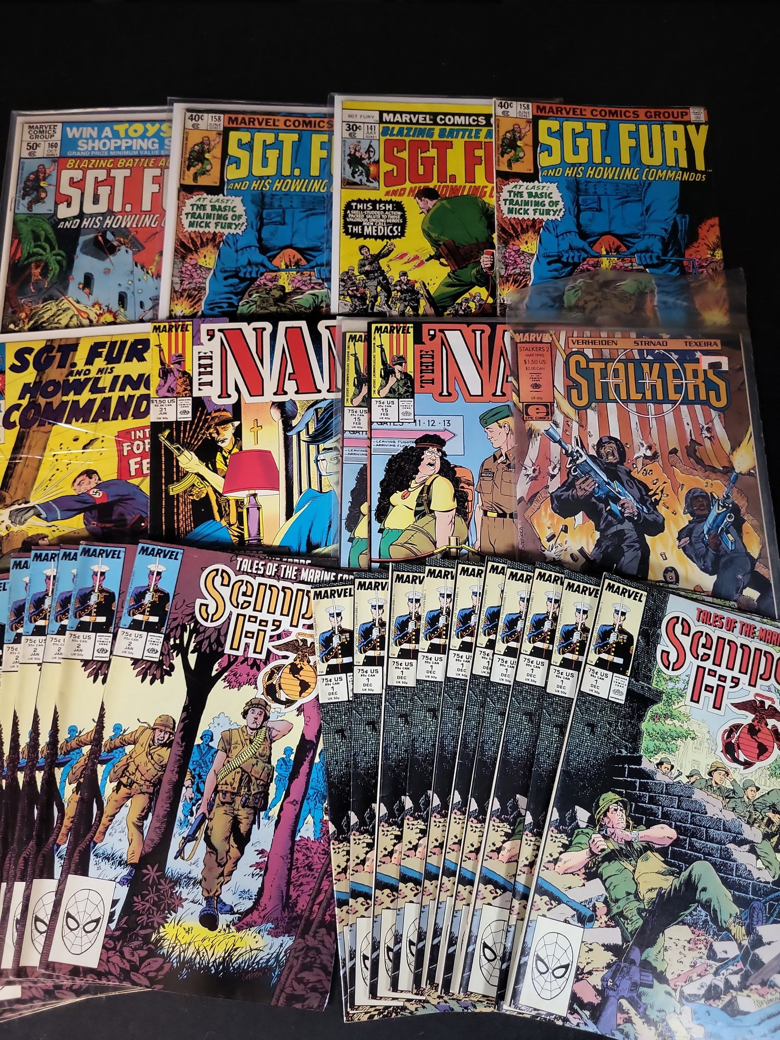 I03623 | A Collection of Approximately 25 Marvel and Epic War Comic Books Including Sgt. Fury and (1 of 6)