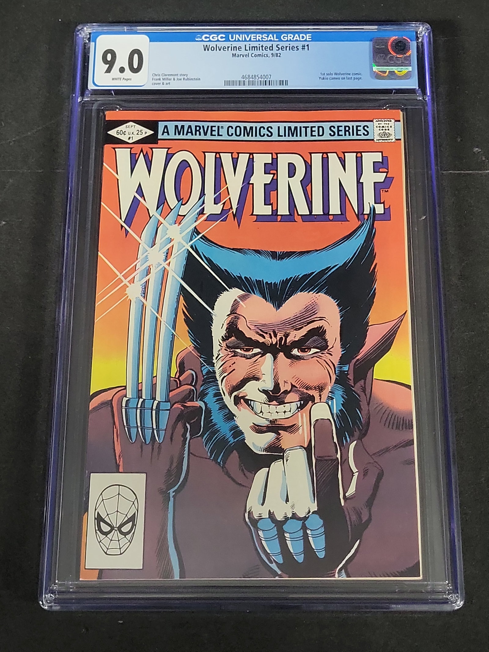 I03475 | Wolverine Limited Series #1 CGC 9.0 Marvel Comics 1982 (1 of 3)